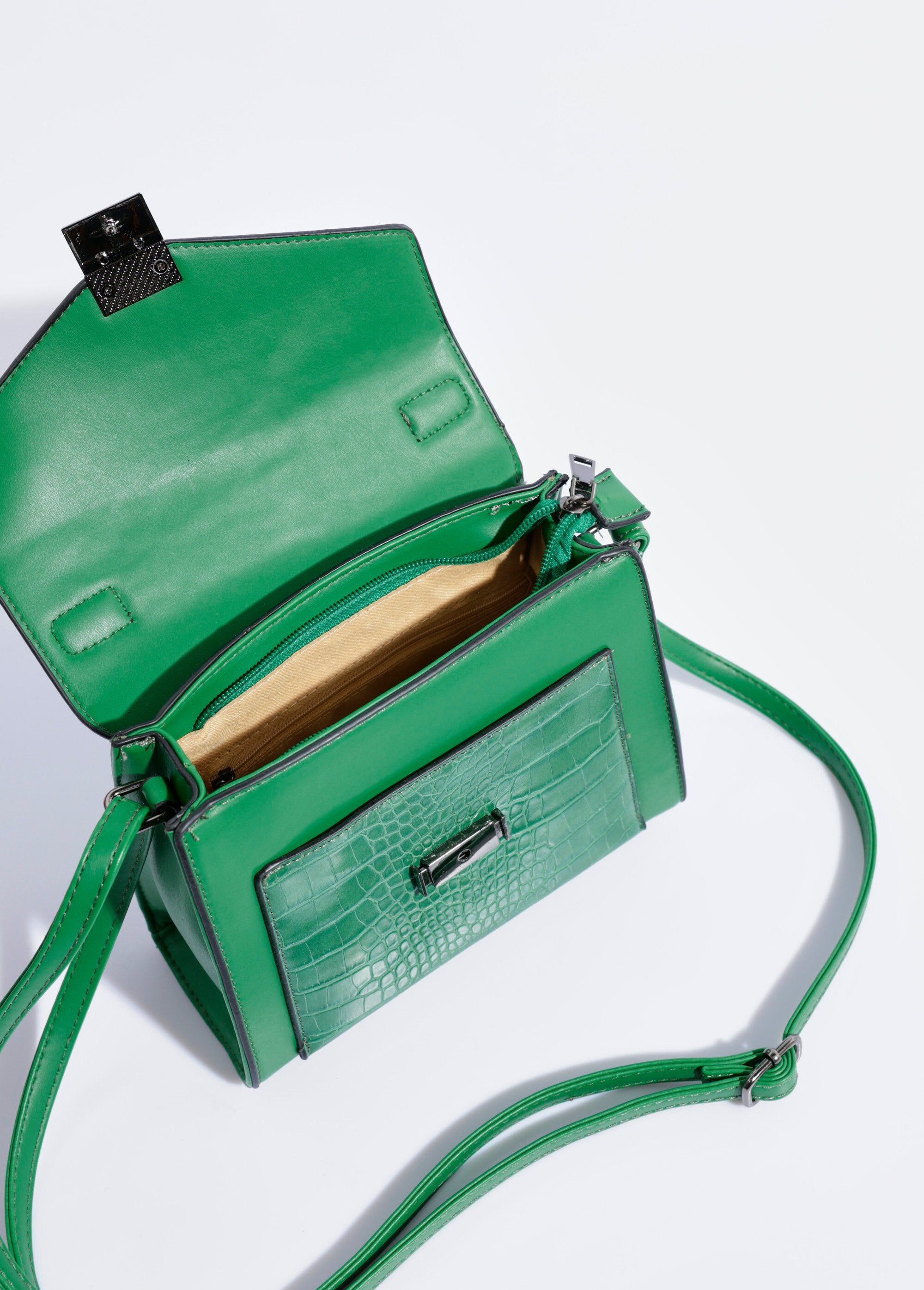 Borsa_a_mano_in_look_rettile,_manico_corto_Vert_DE1_slim