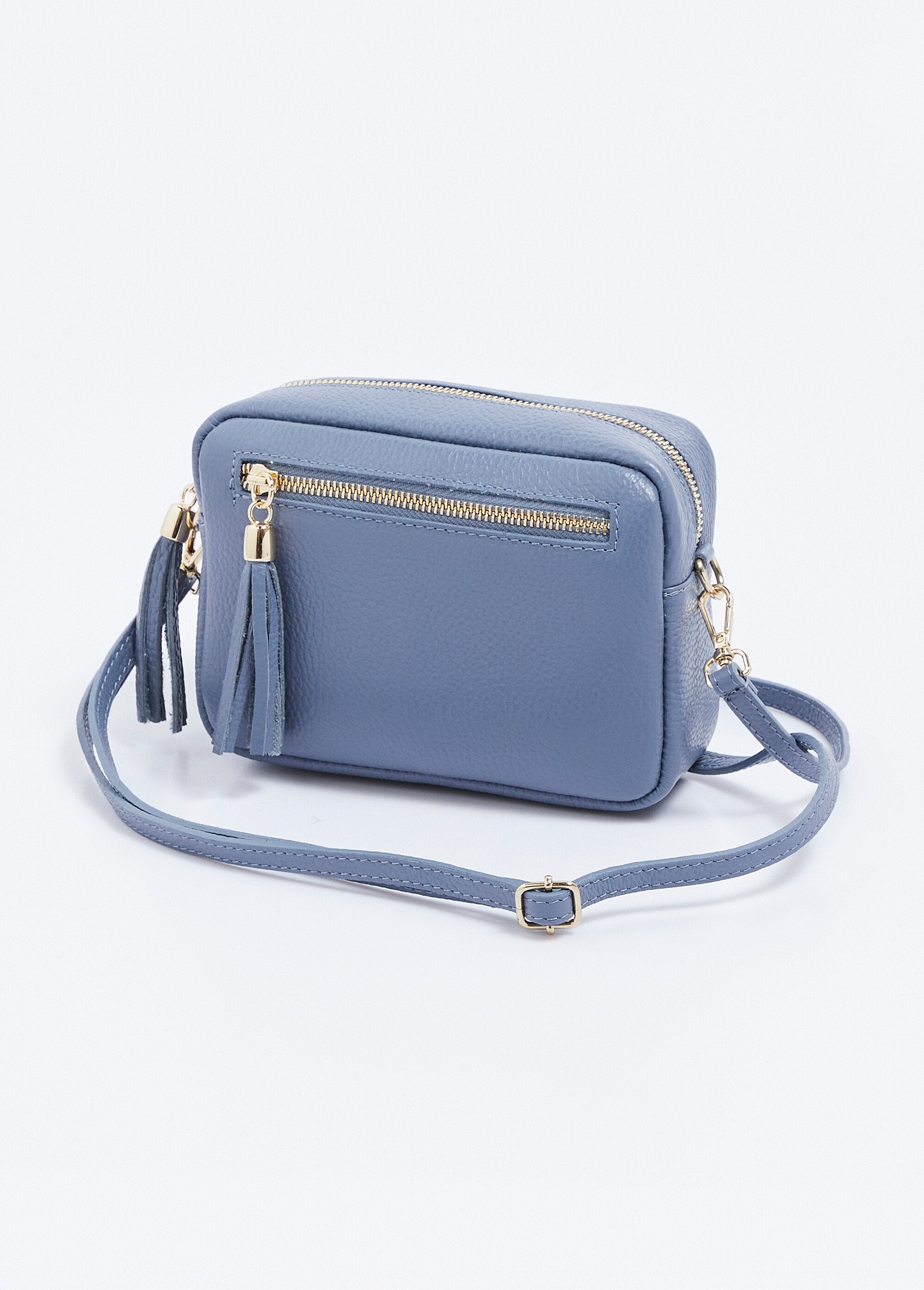 Borsa_a_tracolla_rettangolare_con_zip_in_pelle_martellata_Bleu_gris_FA1_slim