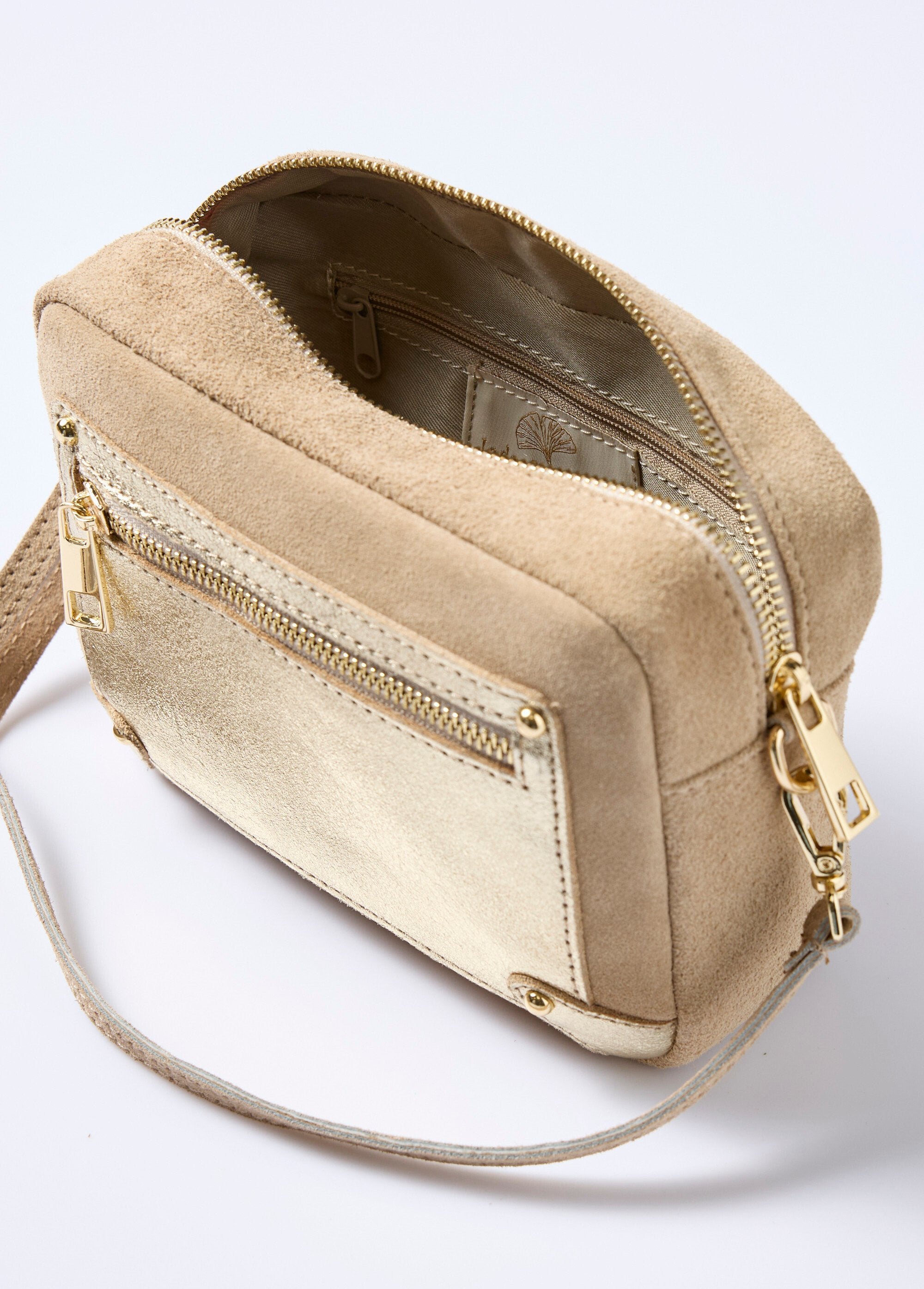 Borsa_rettangolare_in_nabuk_e_pelle_metallizzata_Beige_et_dore_DE1_slim