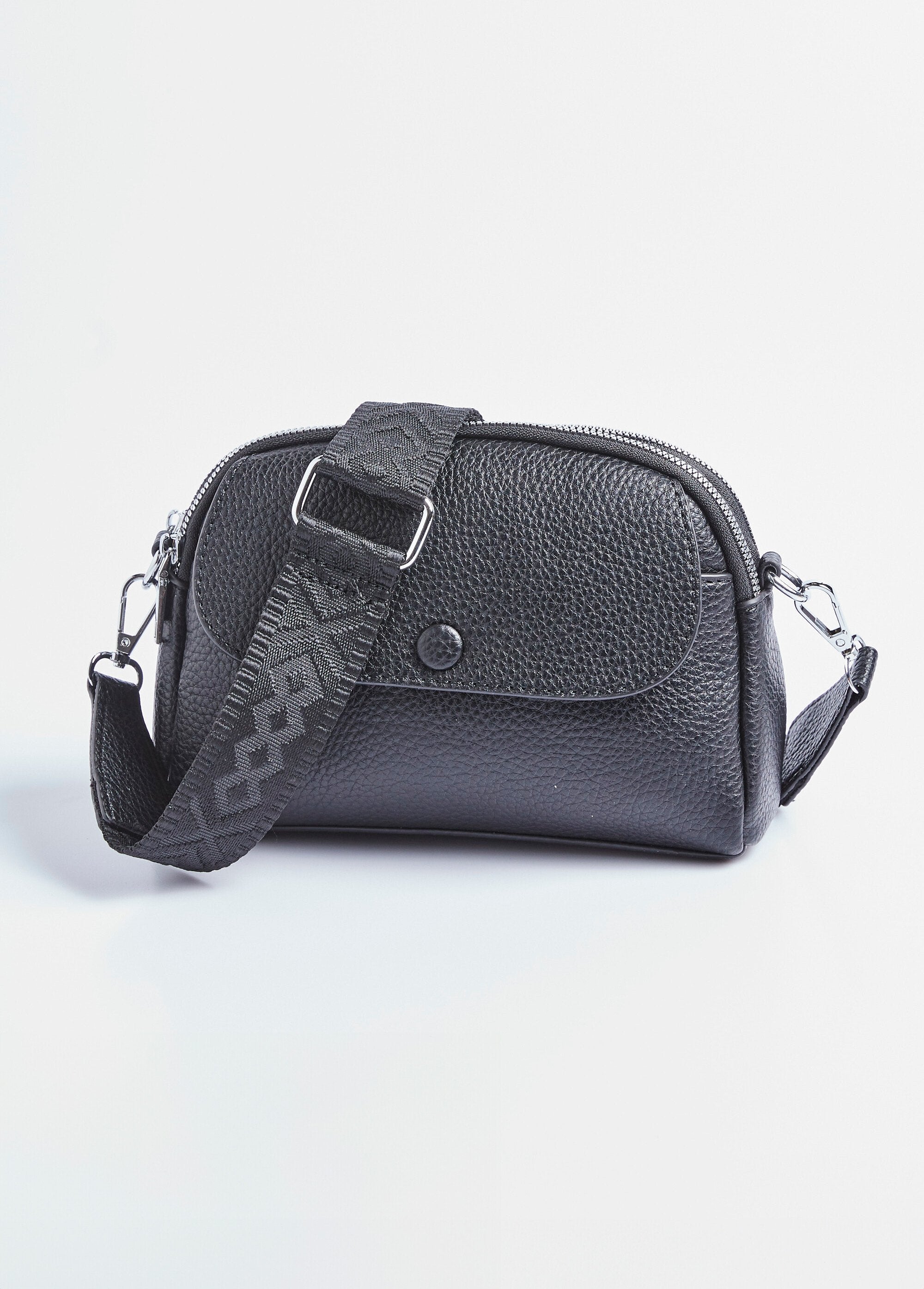 Borsa_in_similpelle_granulata_con_tracolla_Noir_FA2_slim