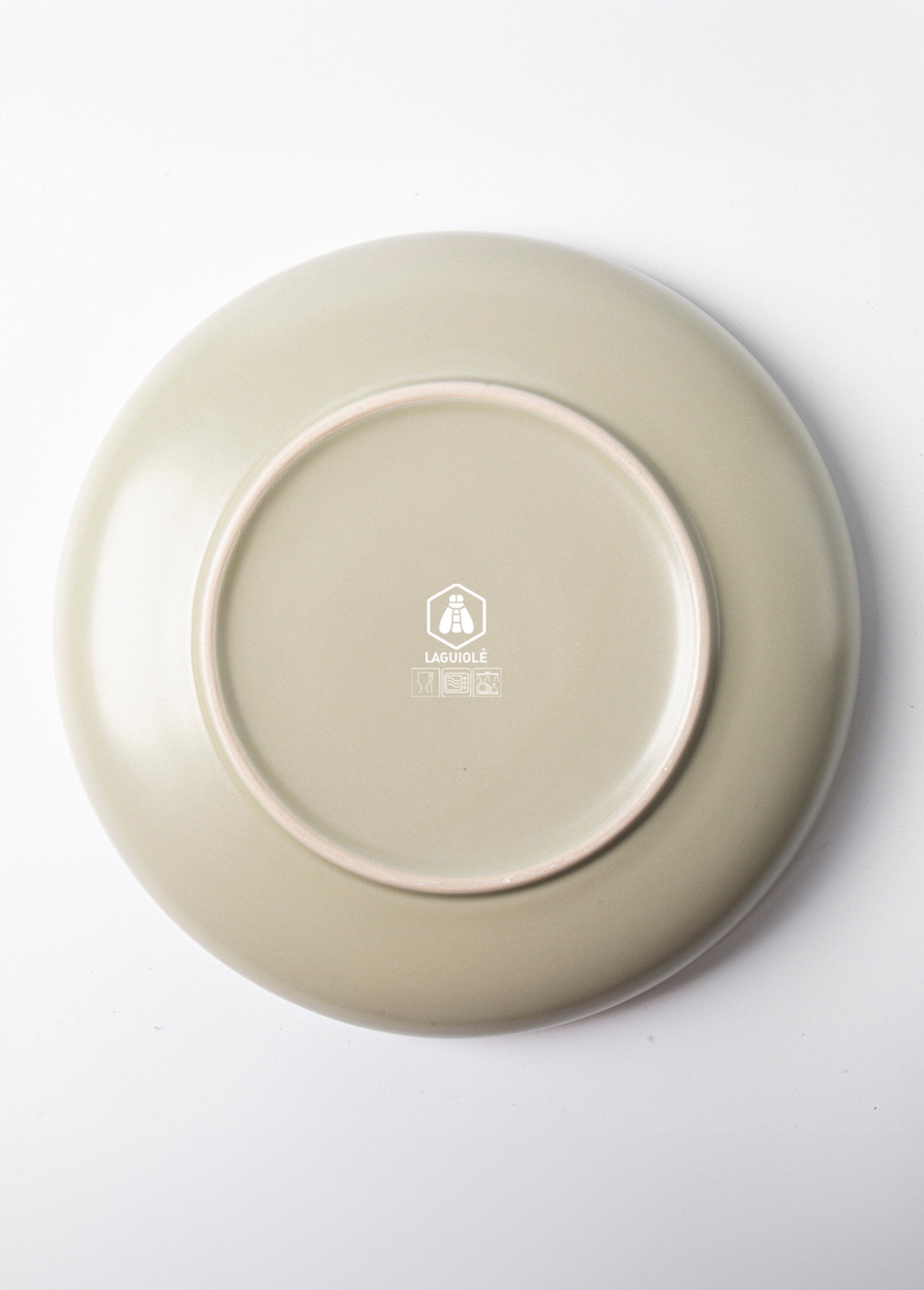 Set_di_6_piatti_fondi_in_gres_smaltato,_chiaro_Vert_UN1_slim