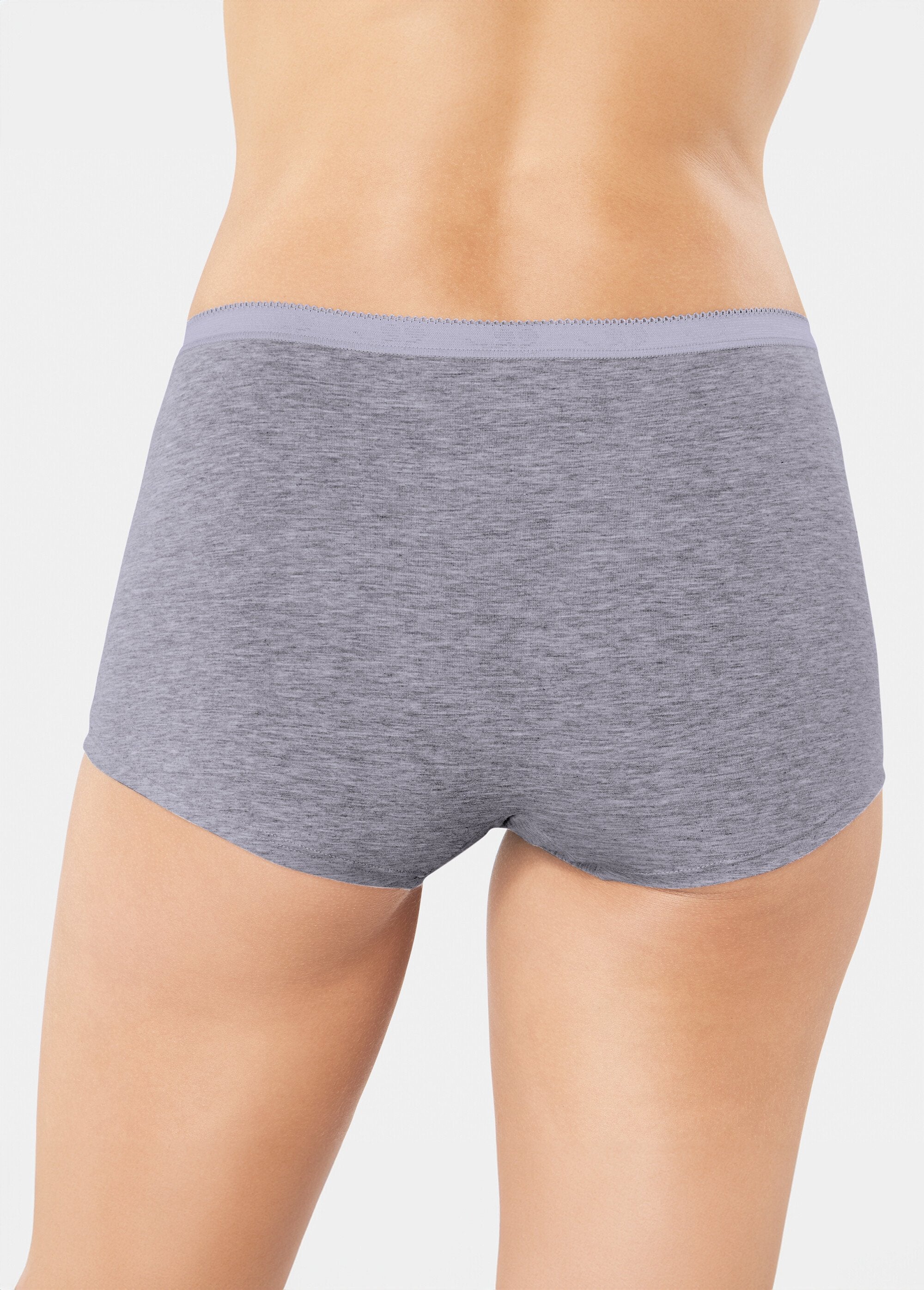 Sloggi®_-_Pantaloncini_elasticizzati_in_cotone_Basic+,_tinta_unita_Gris_DO1_slim