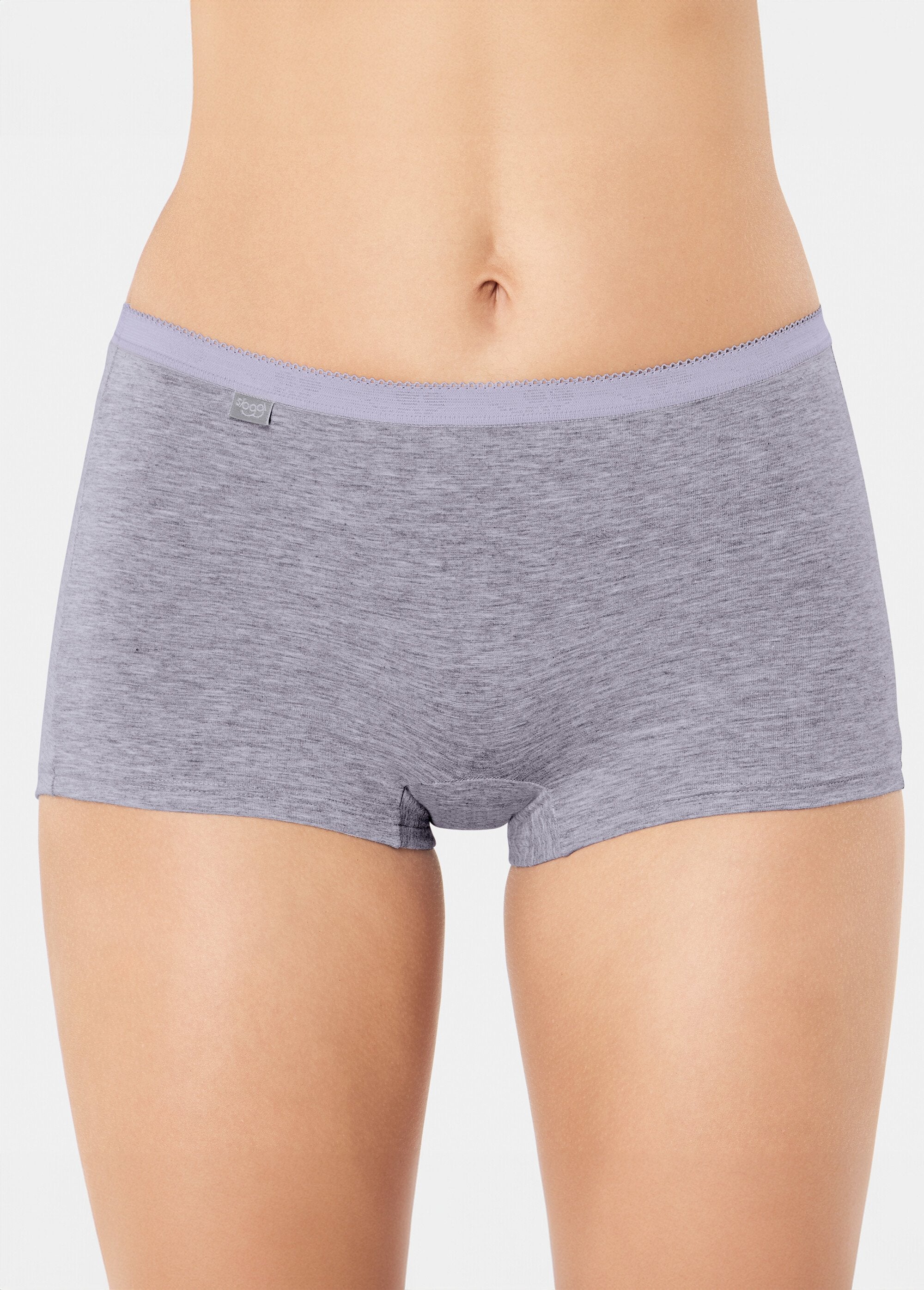 Sloggi®_-_Pantaloncini_elasticizzati_in_cotone_Basic+,_tinta_unita_Gris_FA1_slim