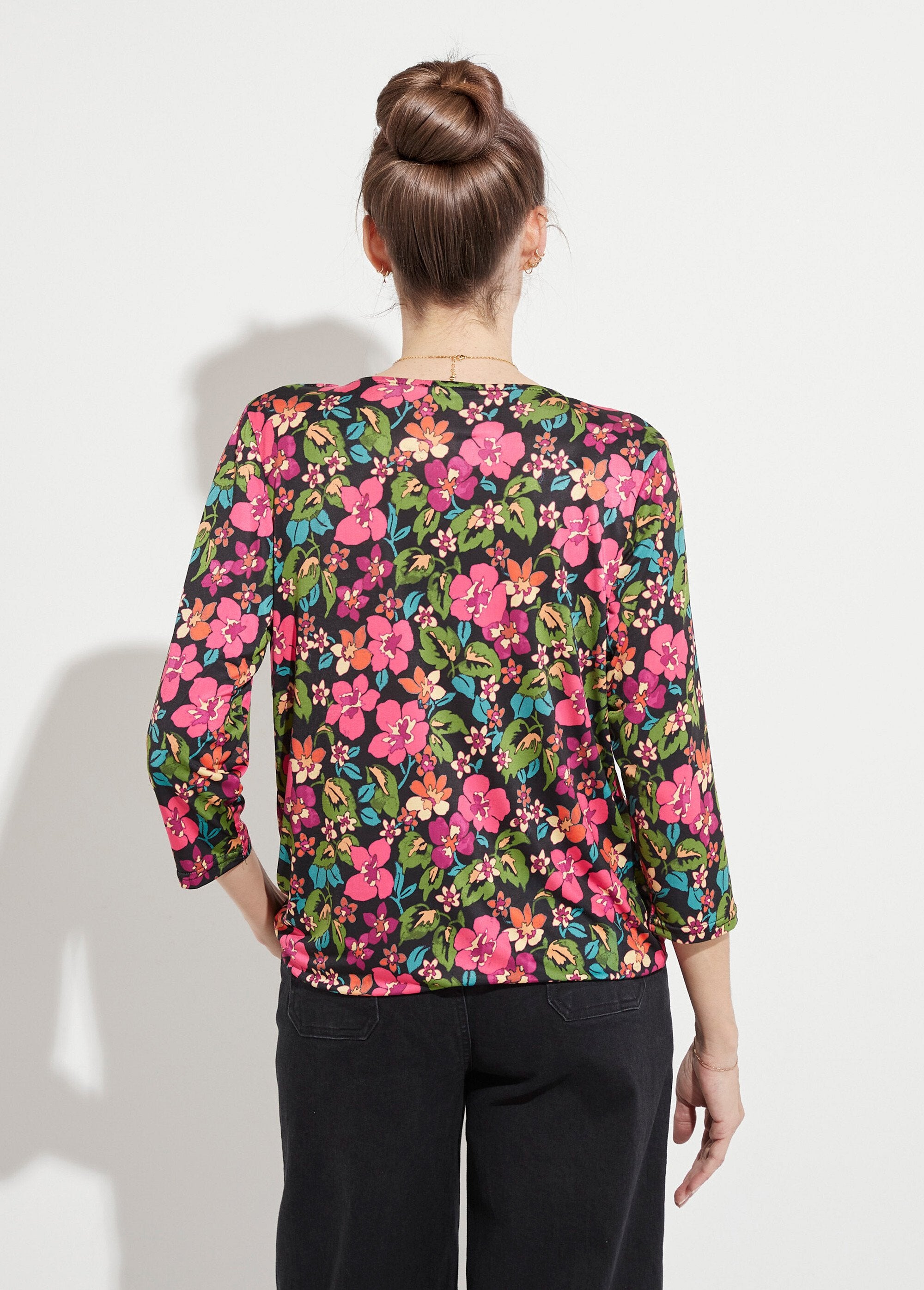 Maglietta_a_portafoglio_floreale_Blousant_Noir_et_fuchsia_DO1_slim