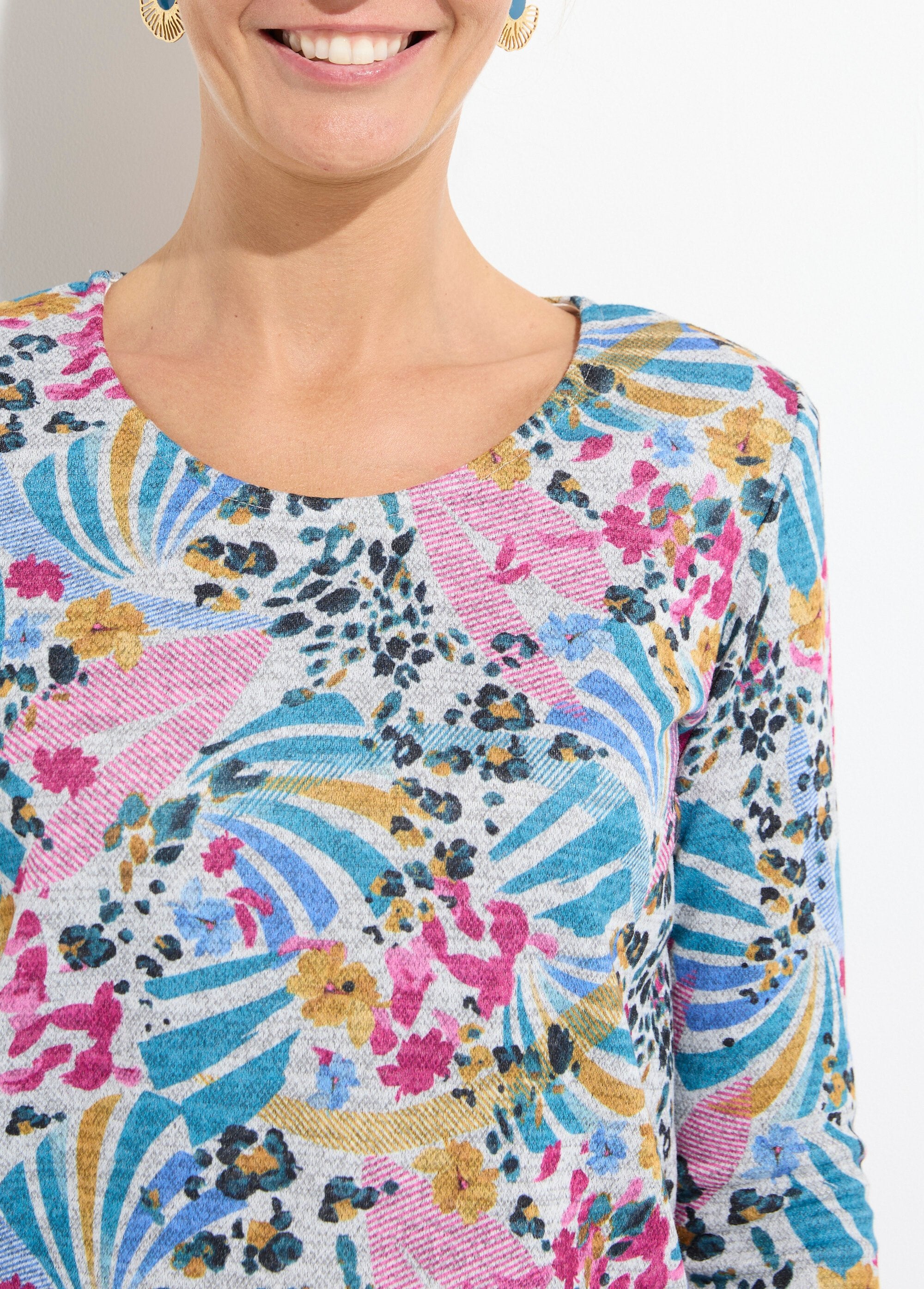 T-shirt_con_stampa_calda,_scollo_rotondo,_maniche_lunghe_Gris_et_rose_DE1_slim