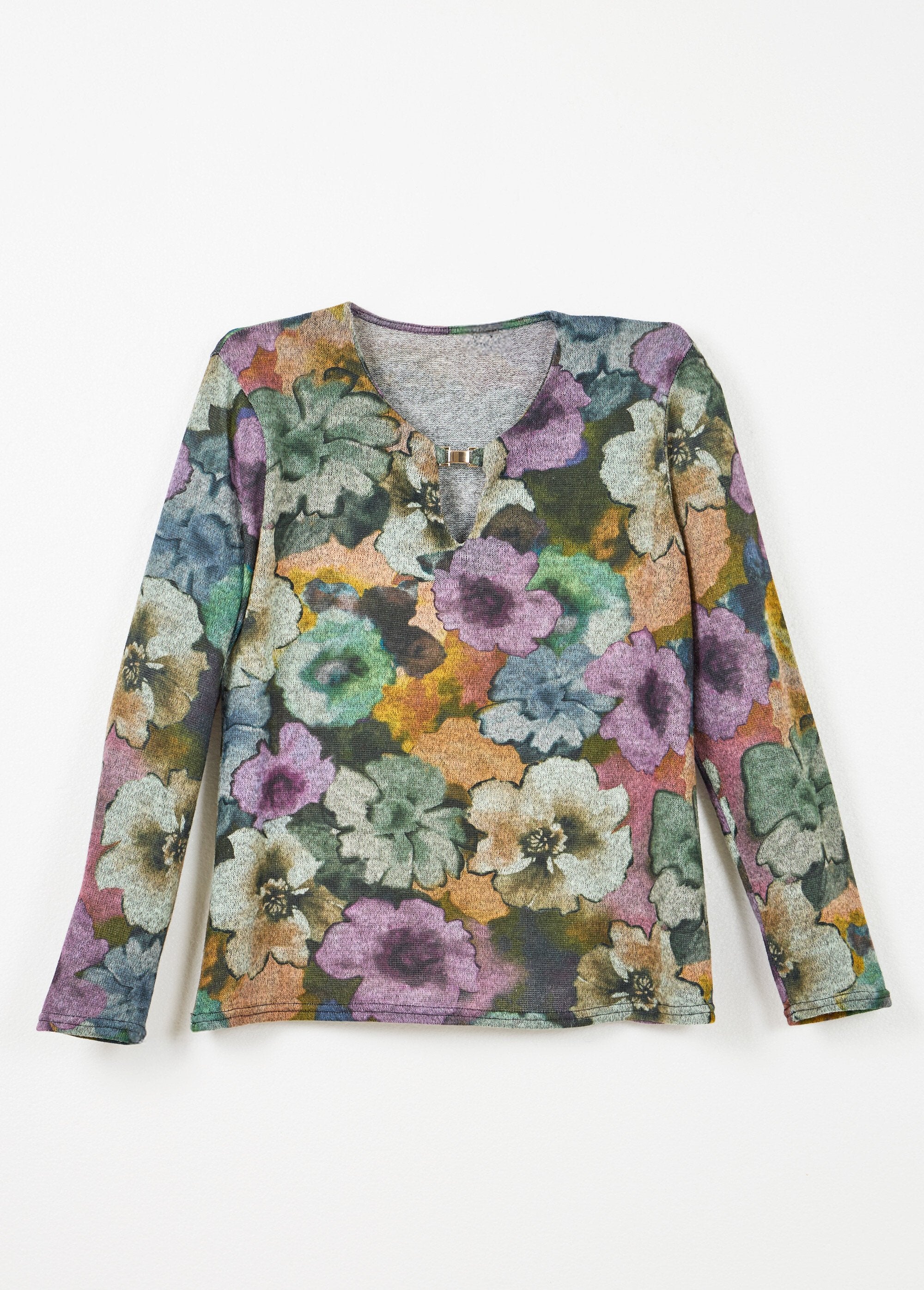 Calda_t-shirt_stampata_con_scollo_rotondo_gioiello_Gris_et_parme_AP1_slim