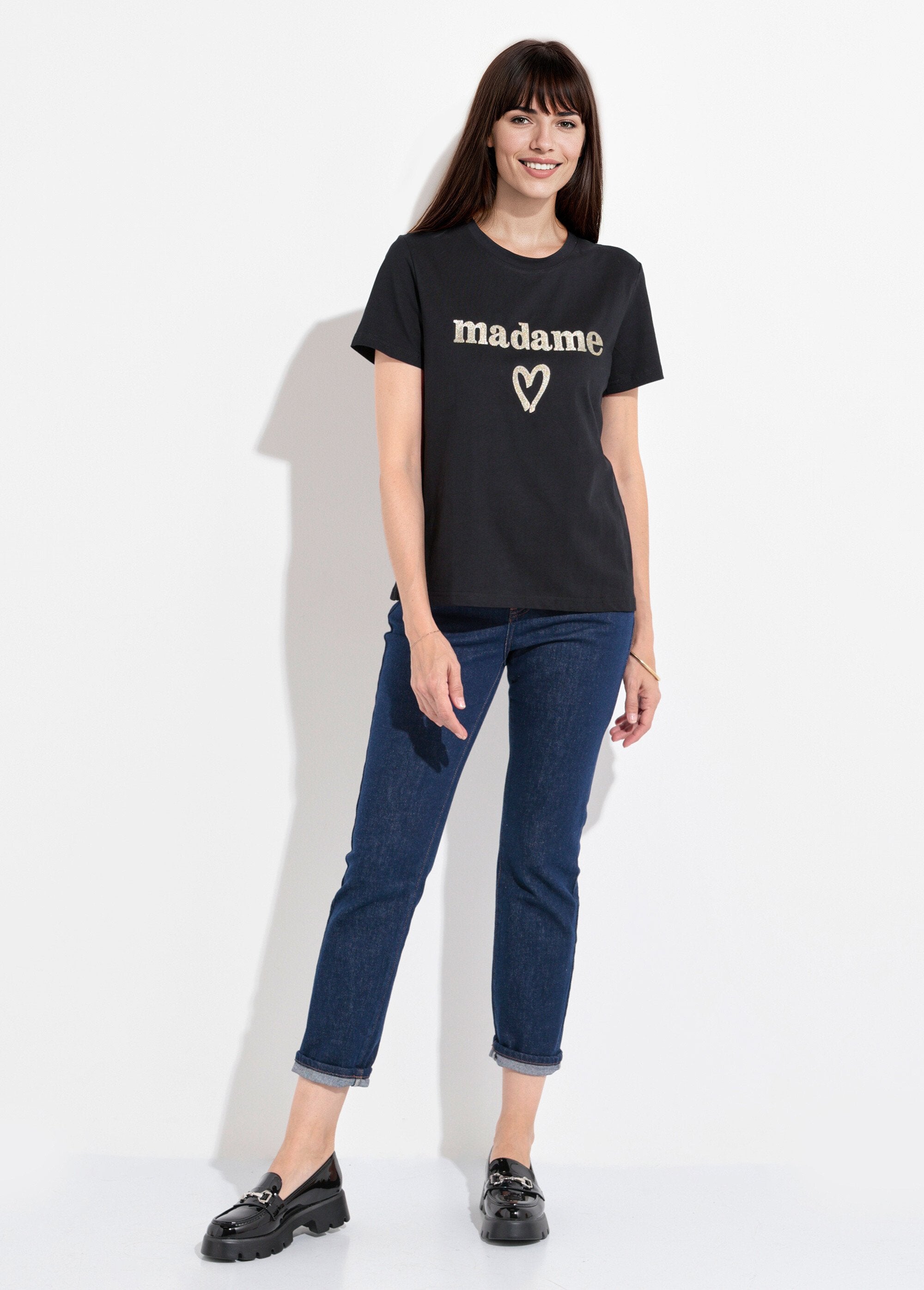 T-shirt_con_scollo_rotondo_e_ricamo_metallico_Madame_Noir_SF1_slim