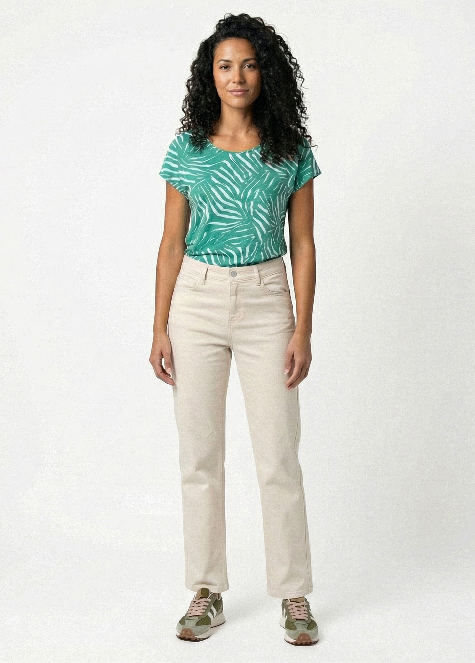 T-shirt_stampata_a_maniche_corte_con_scollo_rotondo_Vert_SF1_slim