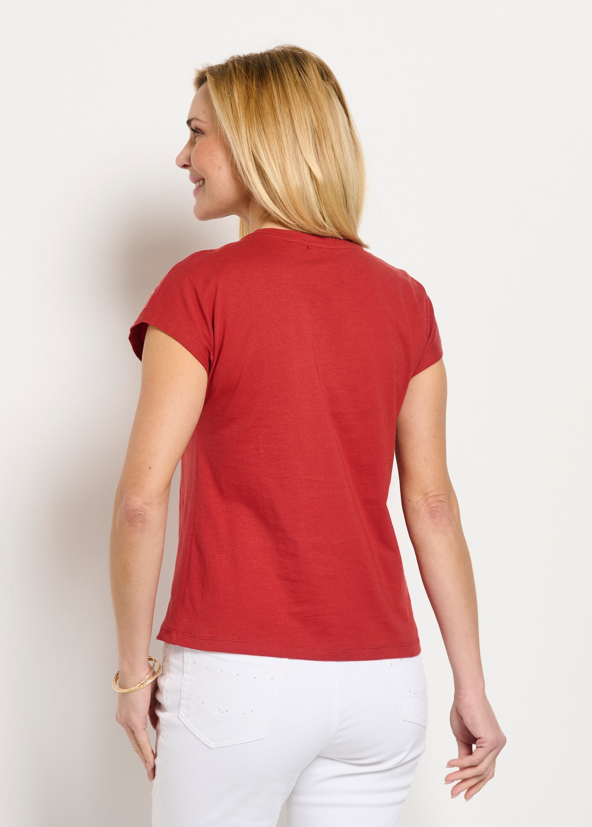 T-shirt_corta_tinta_unita_con_borchie_e_punto_fiamma_Paprika_DO1_slim
