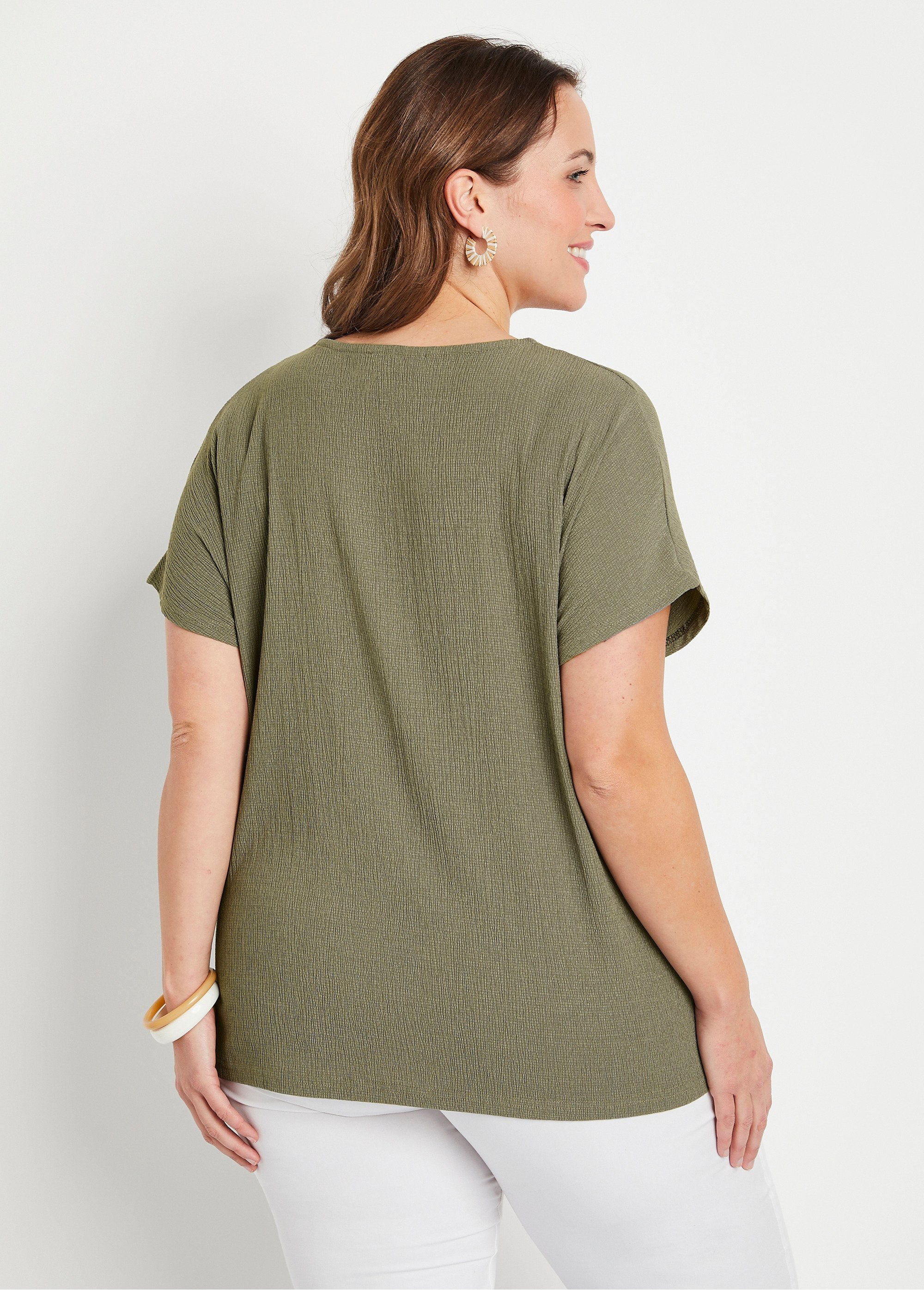 T-shirt_lunga_e_sciolta_con_ricamo_in_tinta_unita_Verde_lime_DO1_curvy