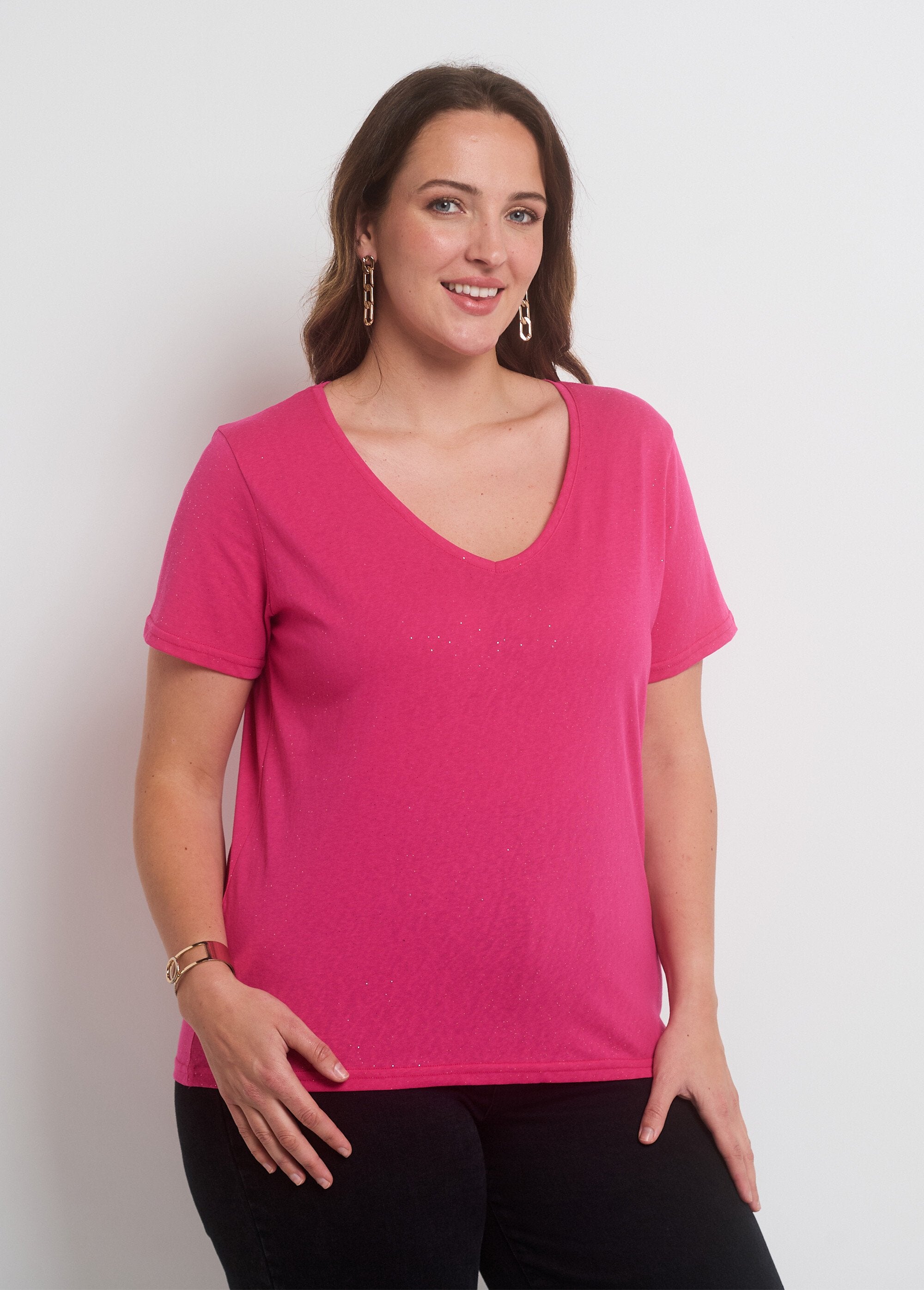 T-shirt_a_maniche_corte_in_rete_con_paillettes_Fuchsia_FA1_curvy