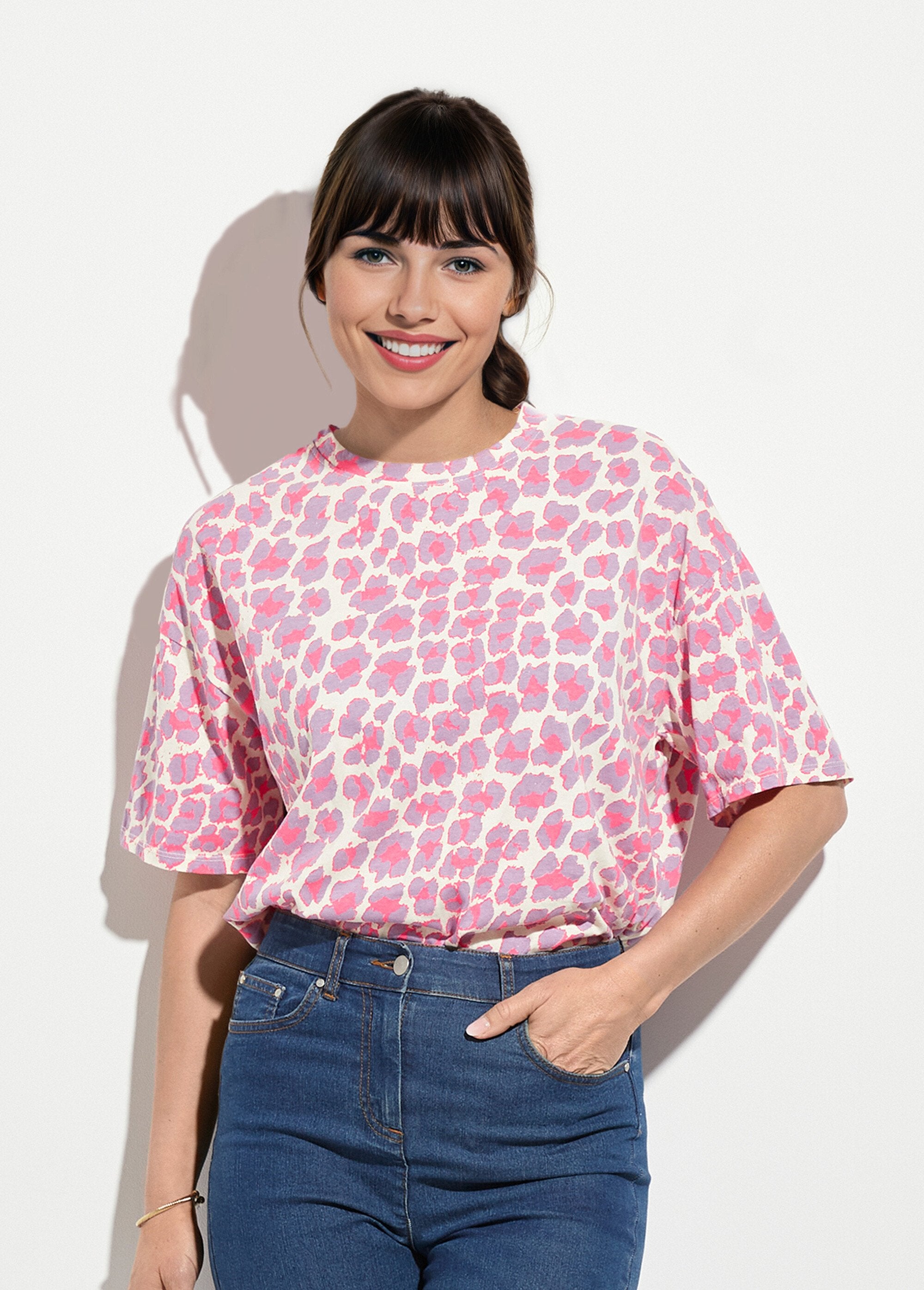 T-shirt_leopardata_a_maniche_corte_Violet_et_rose_FA1_slim