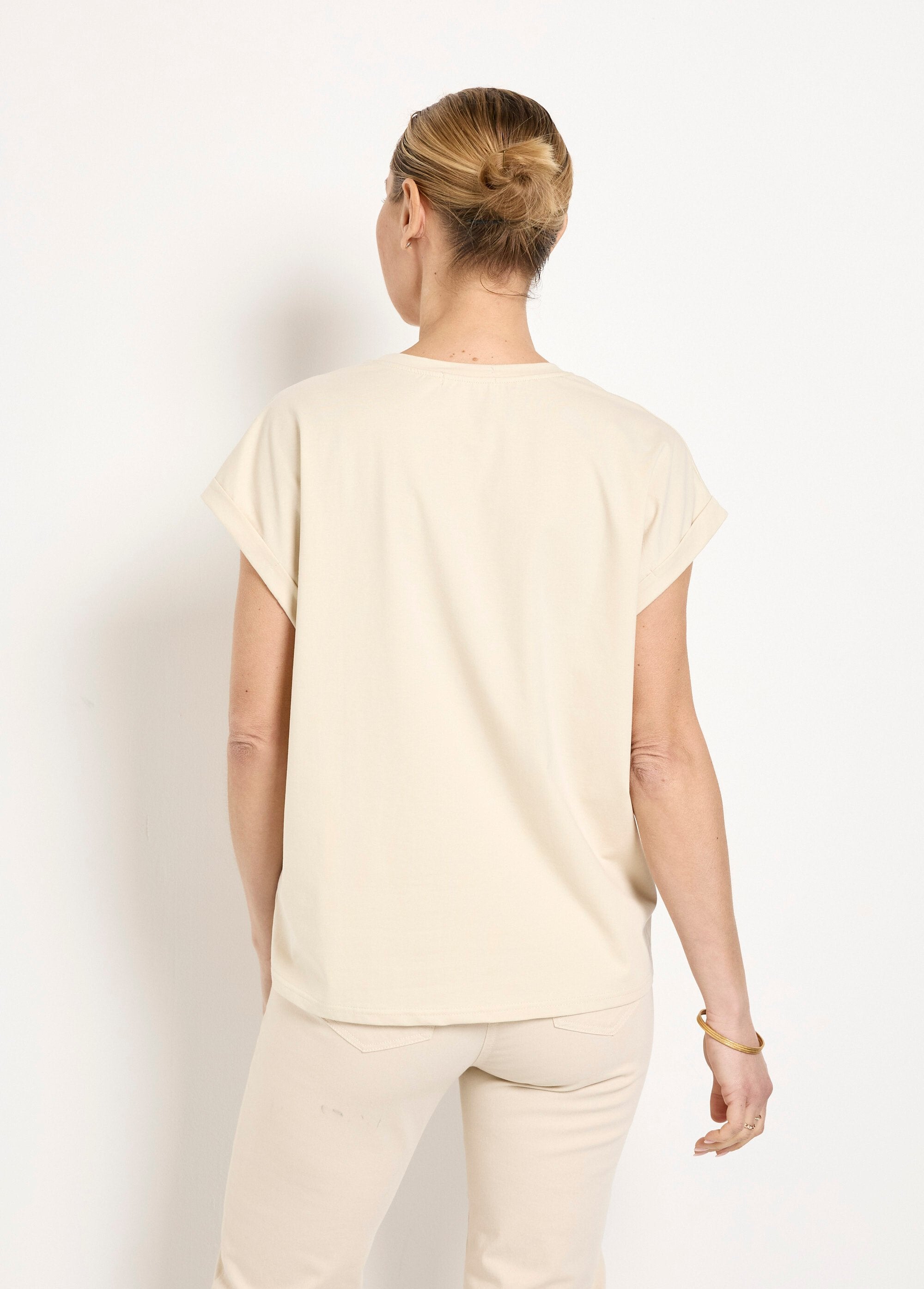 T-shirt_a_maniche_corte_con_messaggio_glitterato_Beige_DO1_slim