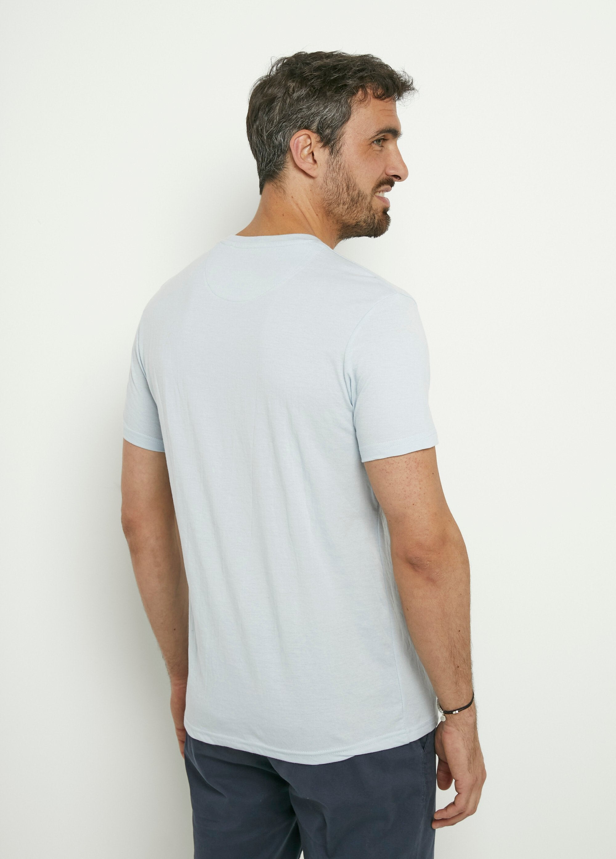 T-shirt_a_maniche_corte_con_motivo_esotico_Bleu_ciel_DO1_slim