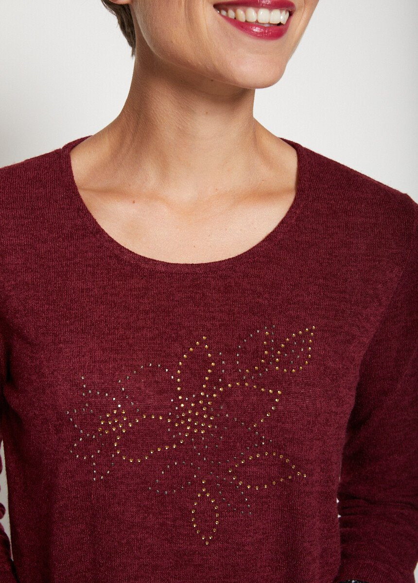 Maglietta_lunga_effetto_2_in_1_Bordeaux_DE1_slim