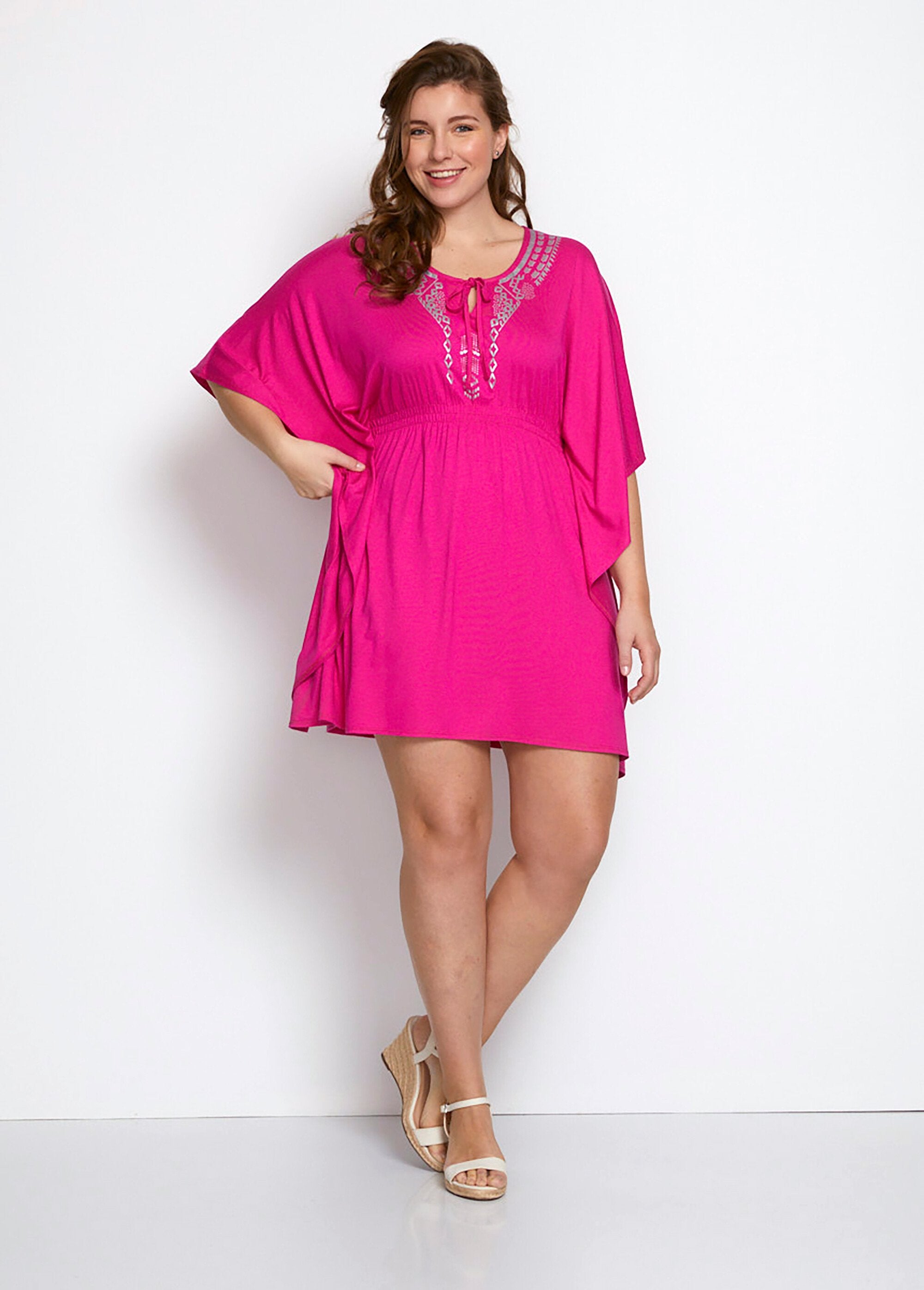 T-shirt_volume_con_lunghezza_a_tunica_T_Fuchsia_SF1_curvy