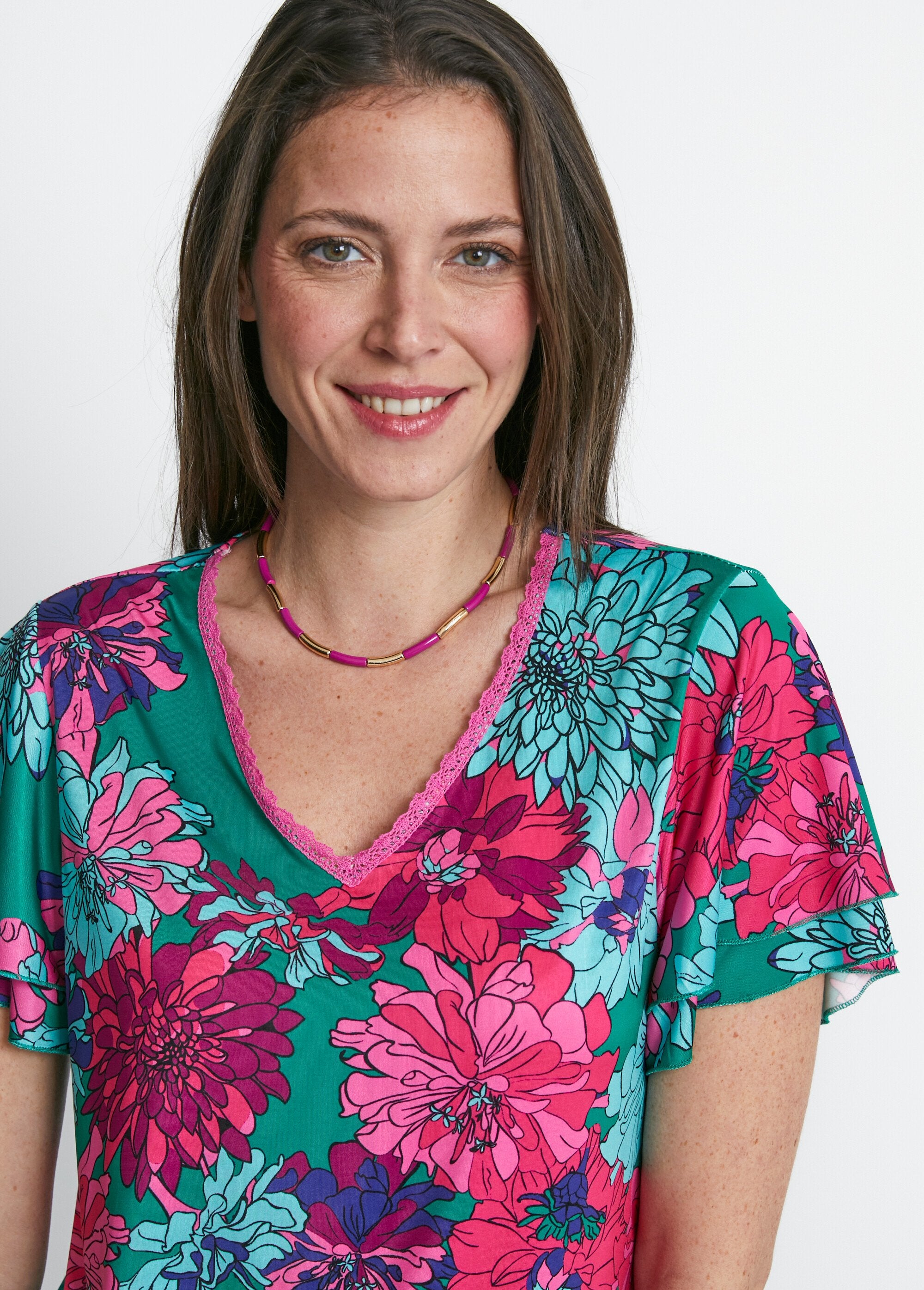 T-shirt_a_maniche_corte_con_volant_Vert_et_fuchsia_DE1_slim