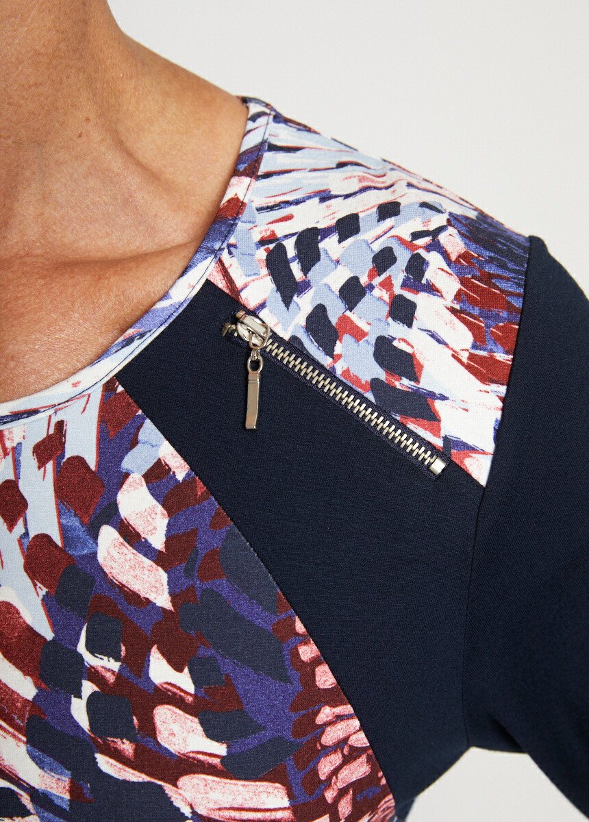 T-shirt_a_maniche_lunghe_stampata_a_tinta_unita_Blu_e_rosso_DE2_slim