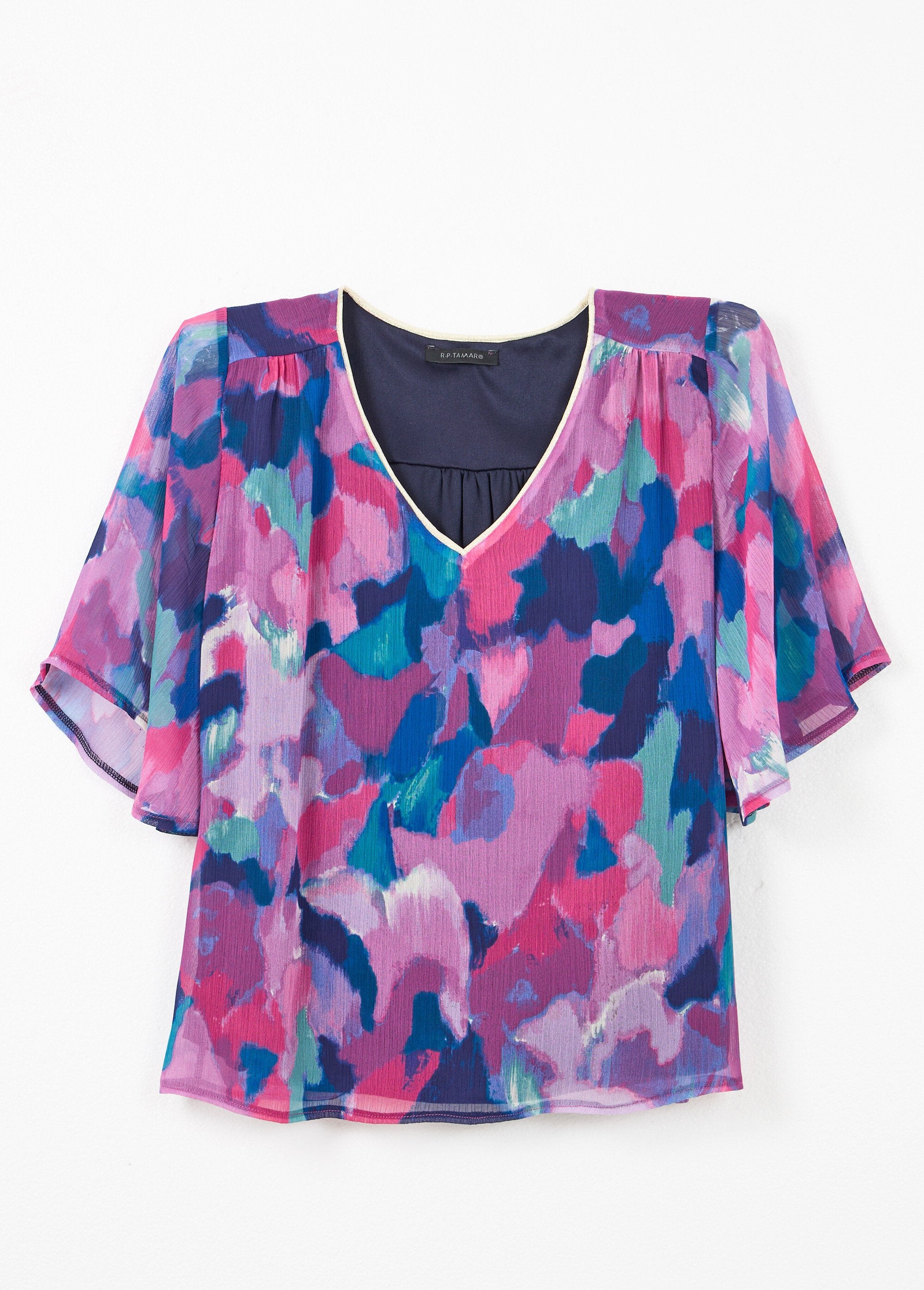 Tunica_in_voile_stampato_con_scollo_a_V_e_vestibilità_ampia_Multicolore_AP1_slim