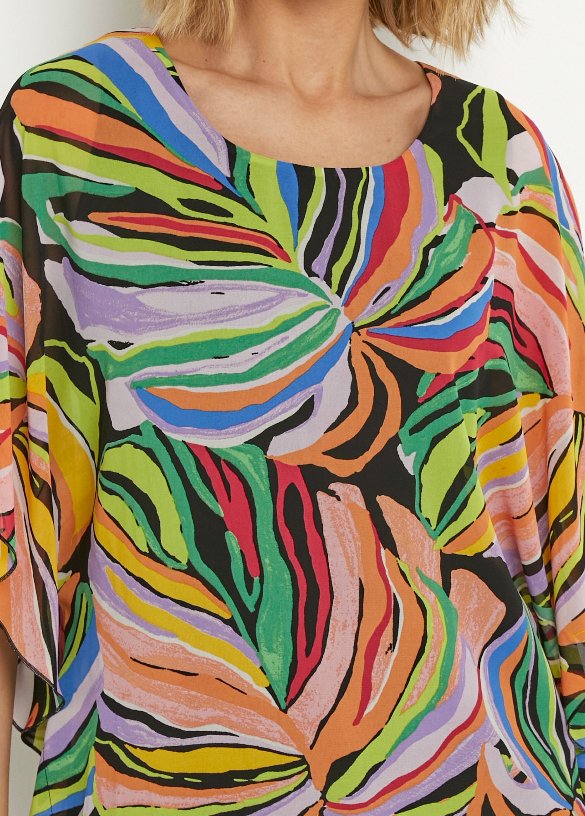 Tunica_aderente_con_stampa_pop_di_fogliame_Multicolore_DE1_slim