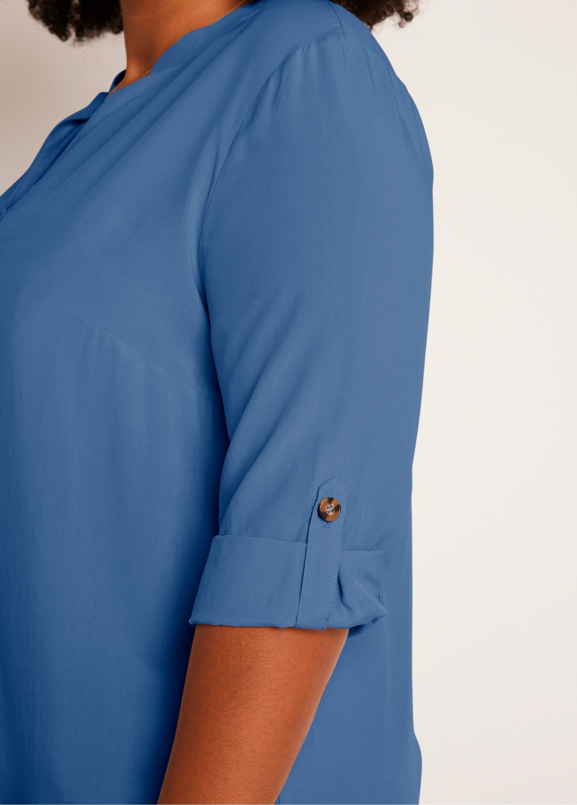 Tunica_lunga_e_aderente_con_maniche_a_3/4_Indaco_DE2_curvy