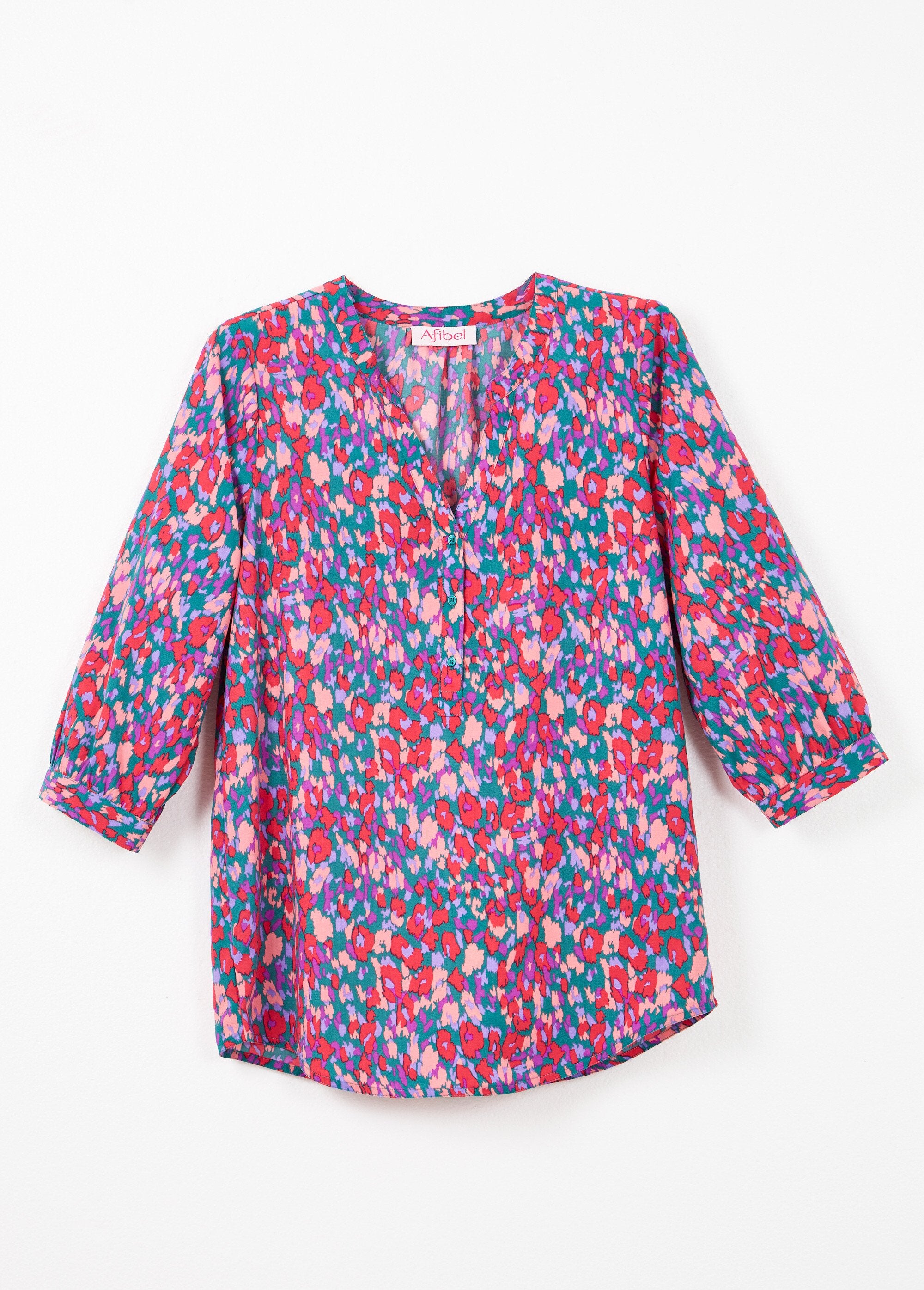 Tunica_lunga_con_maniche_a_3/4_e_bottoni_Vert_et_rose_AP1_slim