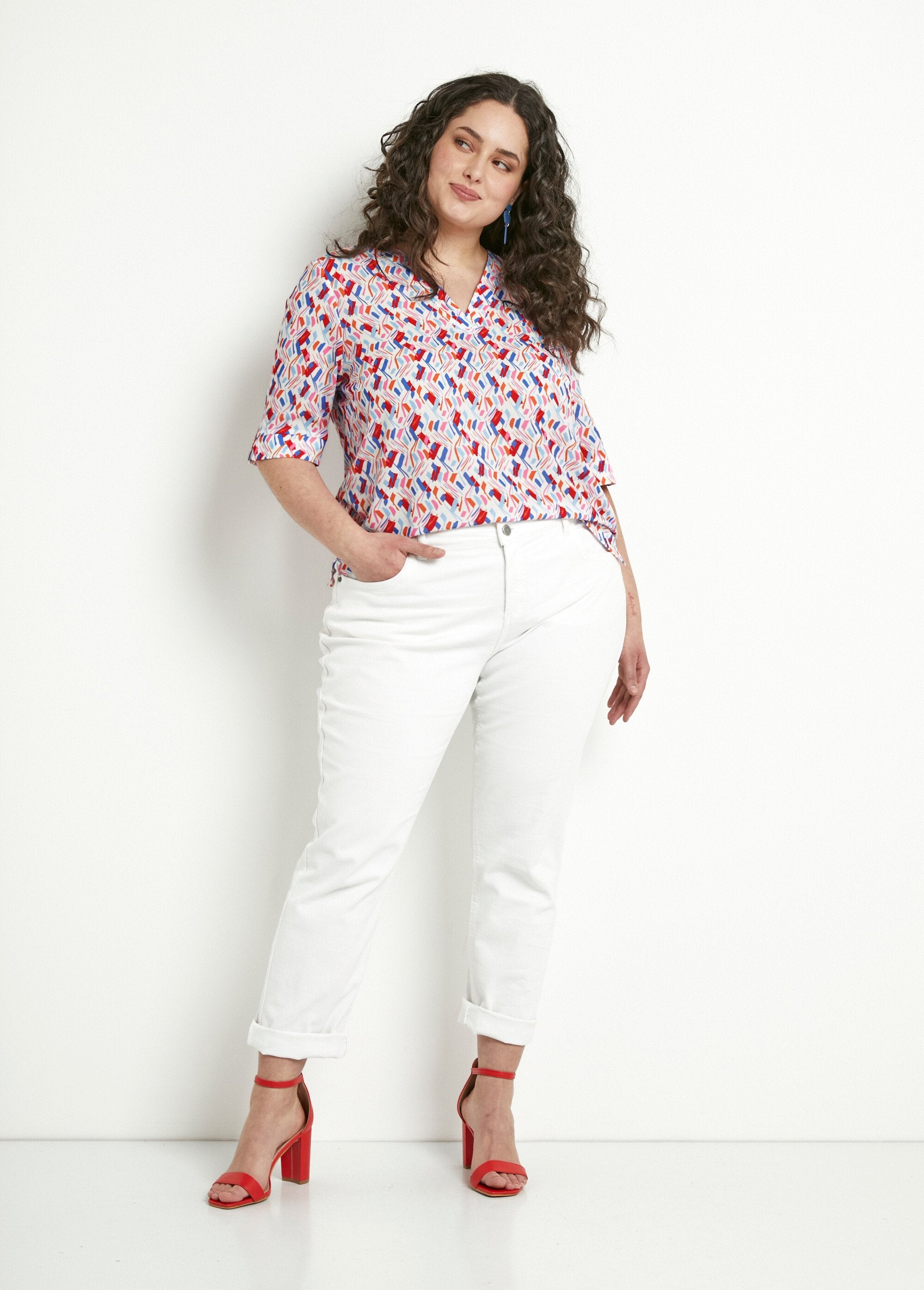 Tunica_stampata_a_maniche_corte_con_scollo_a_V_Bleu_et_rose_SF1_curvy
