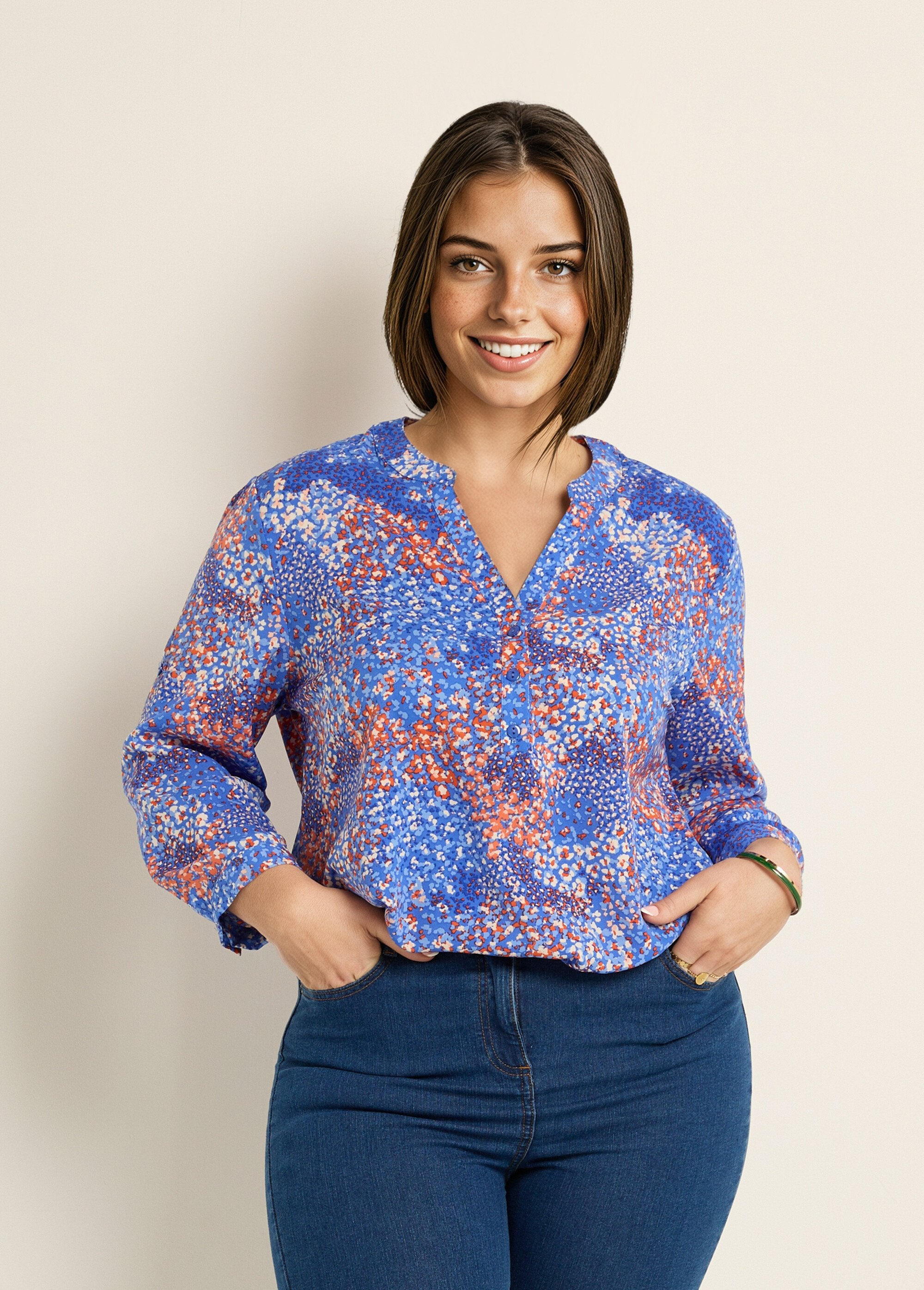 Tunica_con_scollo_a_V_floreale_a_maniche_lunghe_Bleu_imprime_FA1_curvy