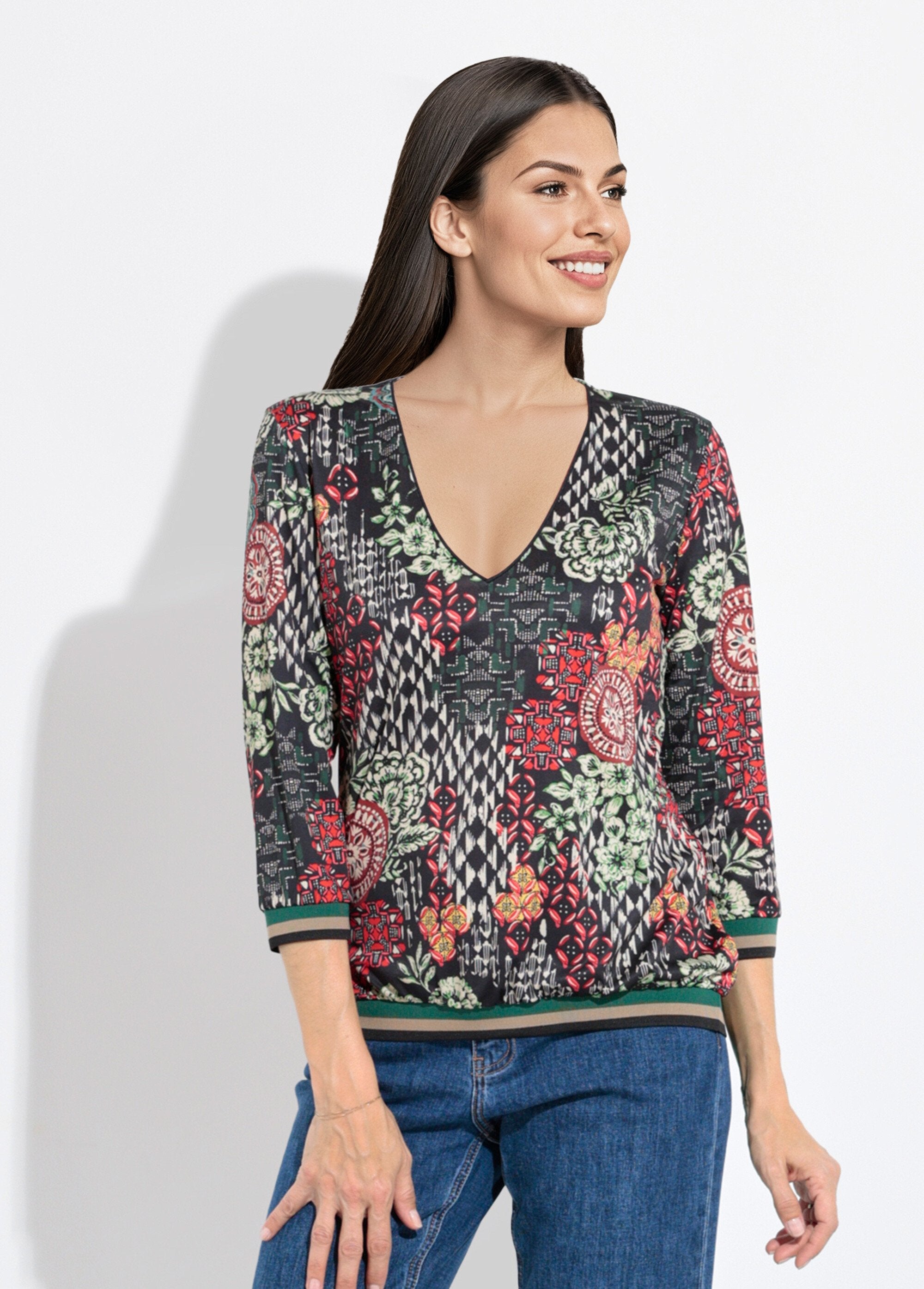 Tunica_patchwork_con_scollo_a_V_e_orlo_a_coste_Vert_et_orange_FA1_slim