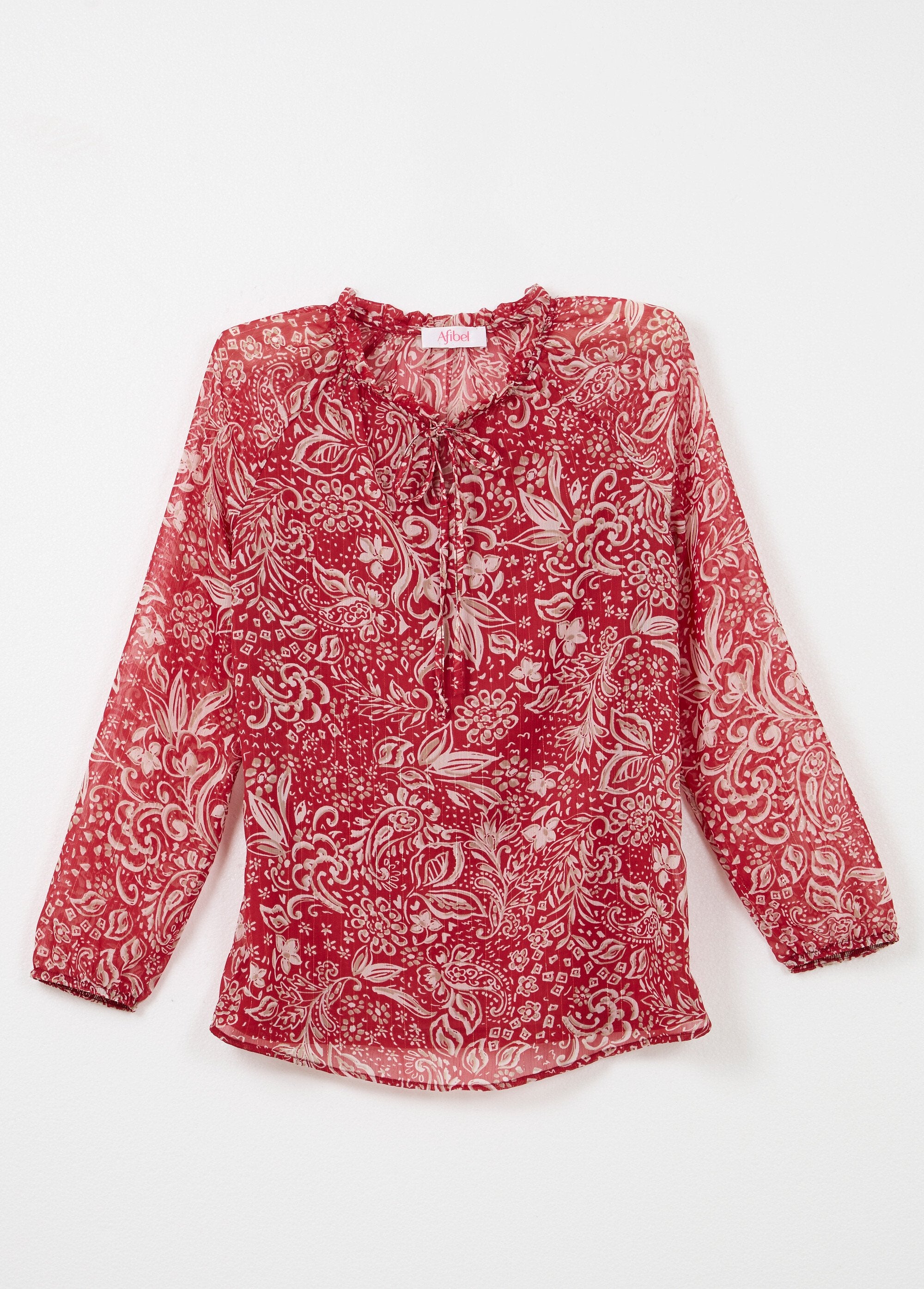 Tunica_lunga_in_voile_floreale_lucido_con_collo_arricciato_Imp_bordeaux_AP1_slim