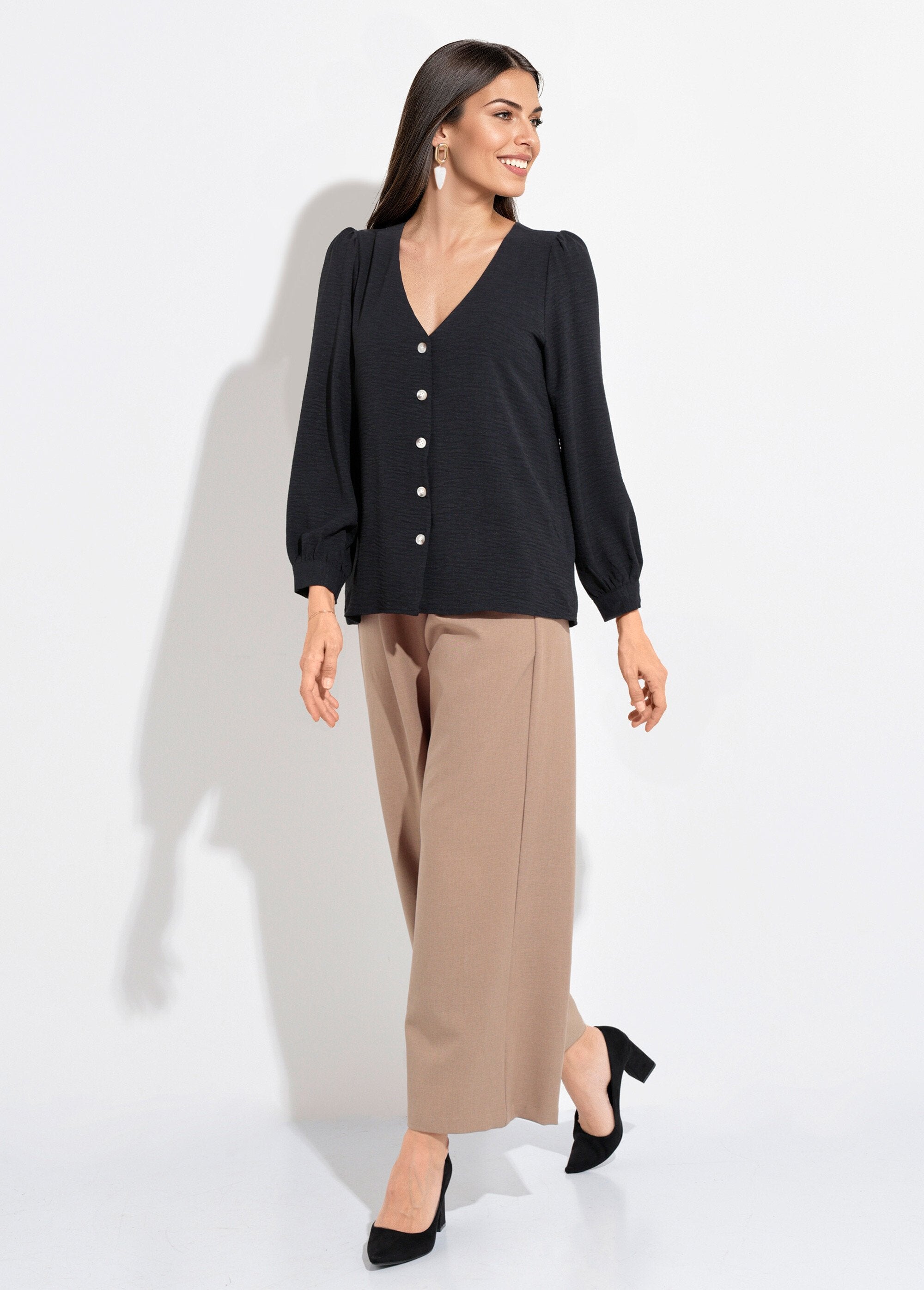 Tunica_con_scollo_a_V_e_bottoni_in_rilievo_Noir_SF1_slim