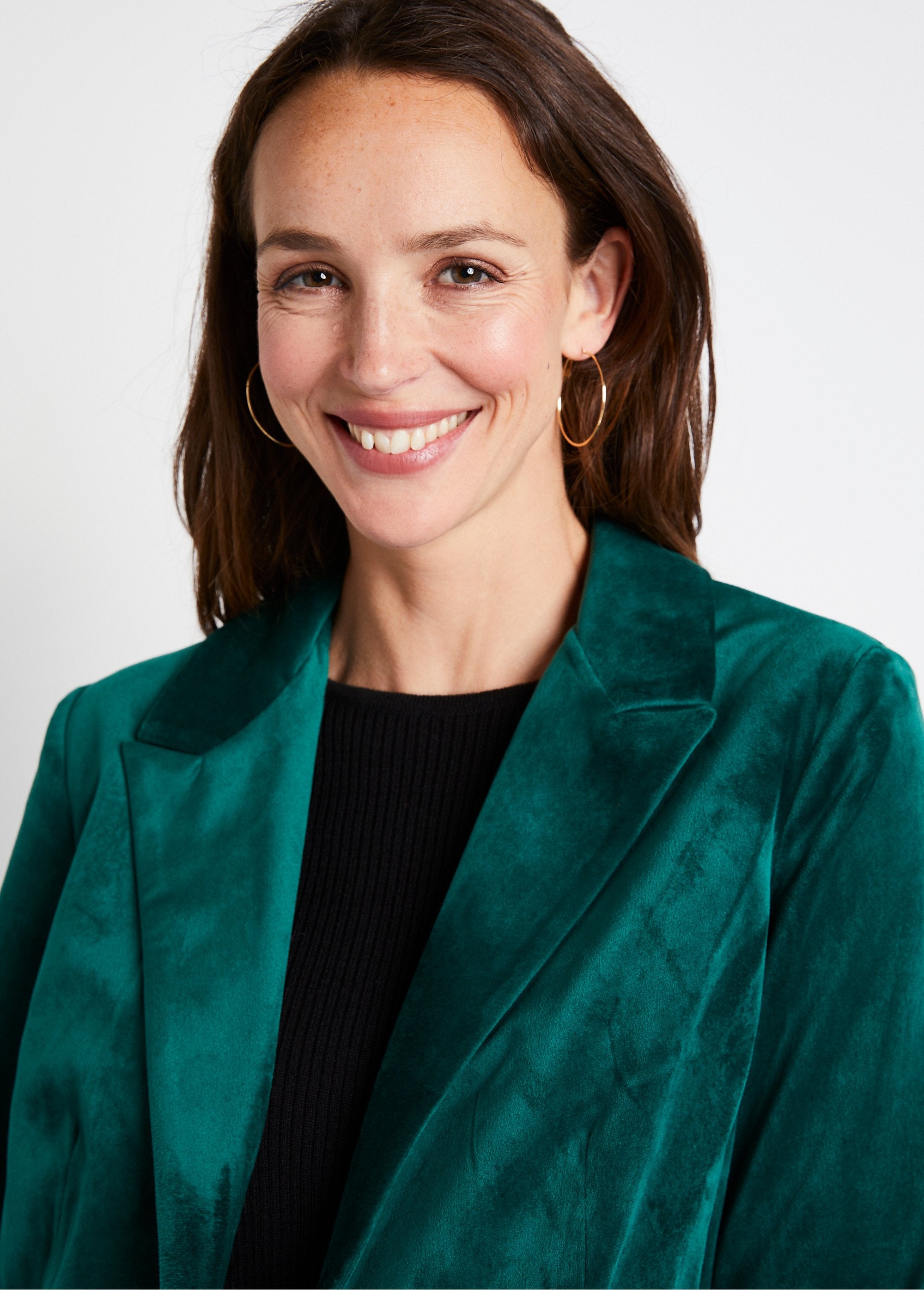 Giacca_blazer_dritta_in_velluto_tinta_unita_con_collo_sartoriale_Verde_DE3_slim