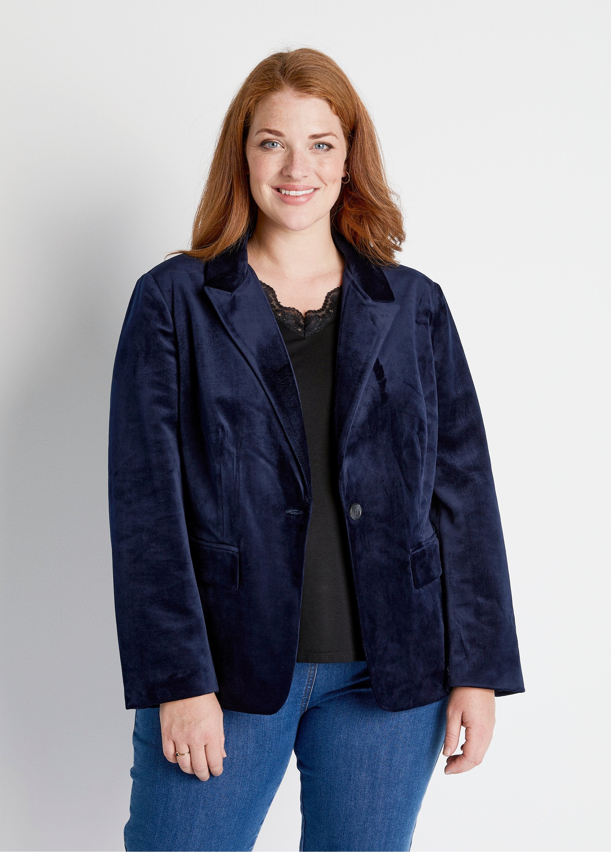 Giacca_blazer_dritta_in_velluto_tinta_unita_con_collo_sartoriale_Marino_FA2_curvy