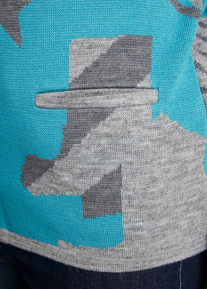 Giacca_button-down_in_jacquard_grafico_Gris_et_vert_DE3_slim