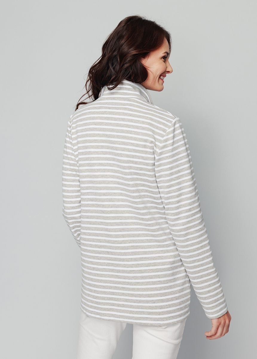 Giacca_casual_a_collo_alto_Striscia_d'argento_DO1_slim