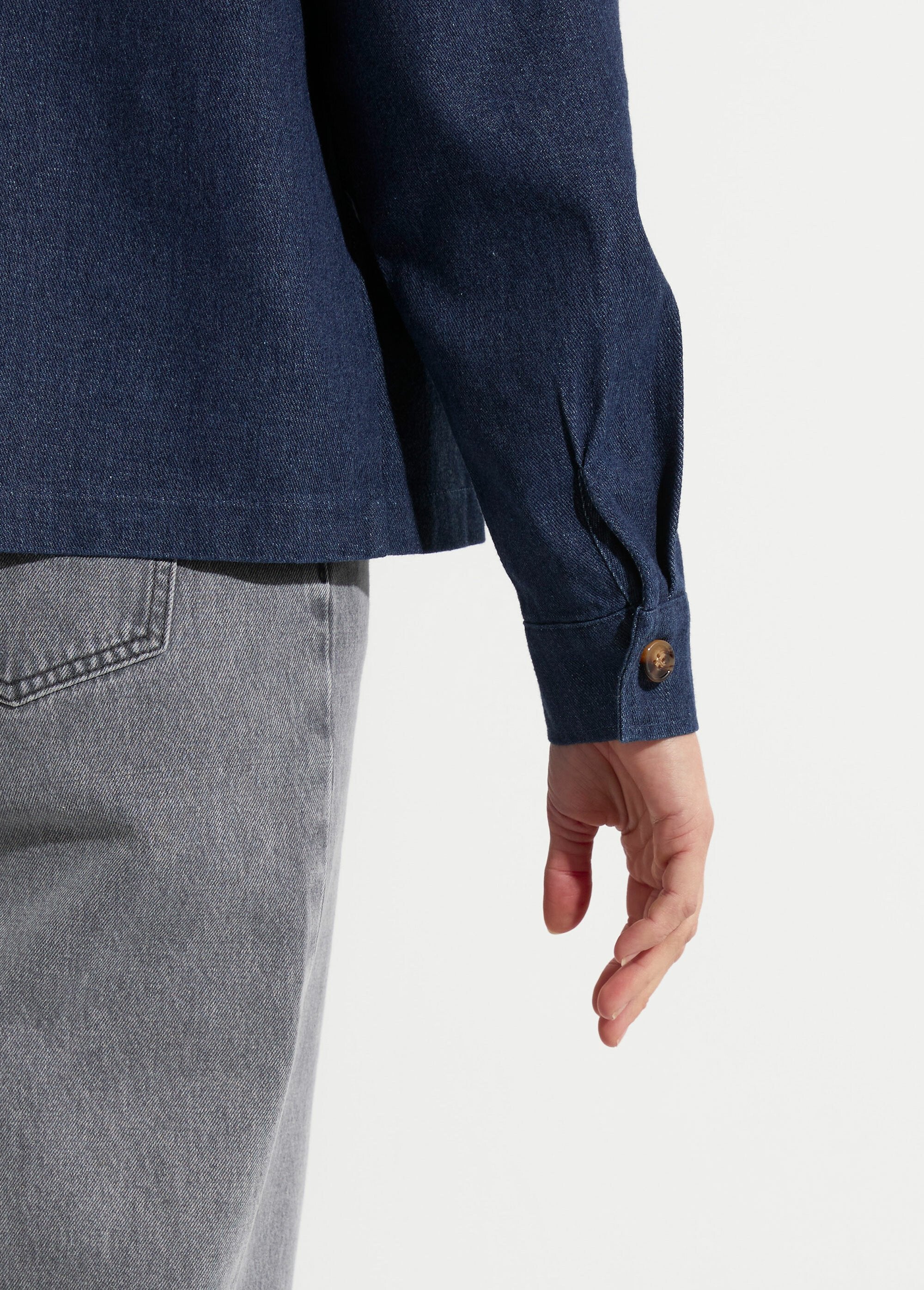 Giacca_in_denim_grezzo,_stile_workwear_Bleu_brut_DE1_slim