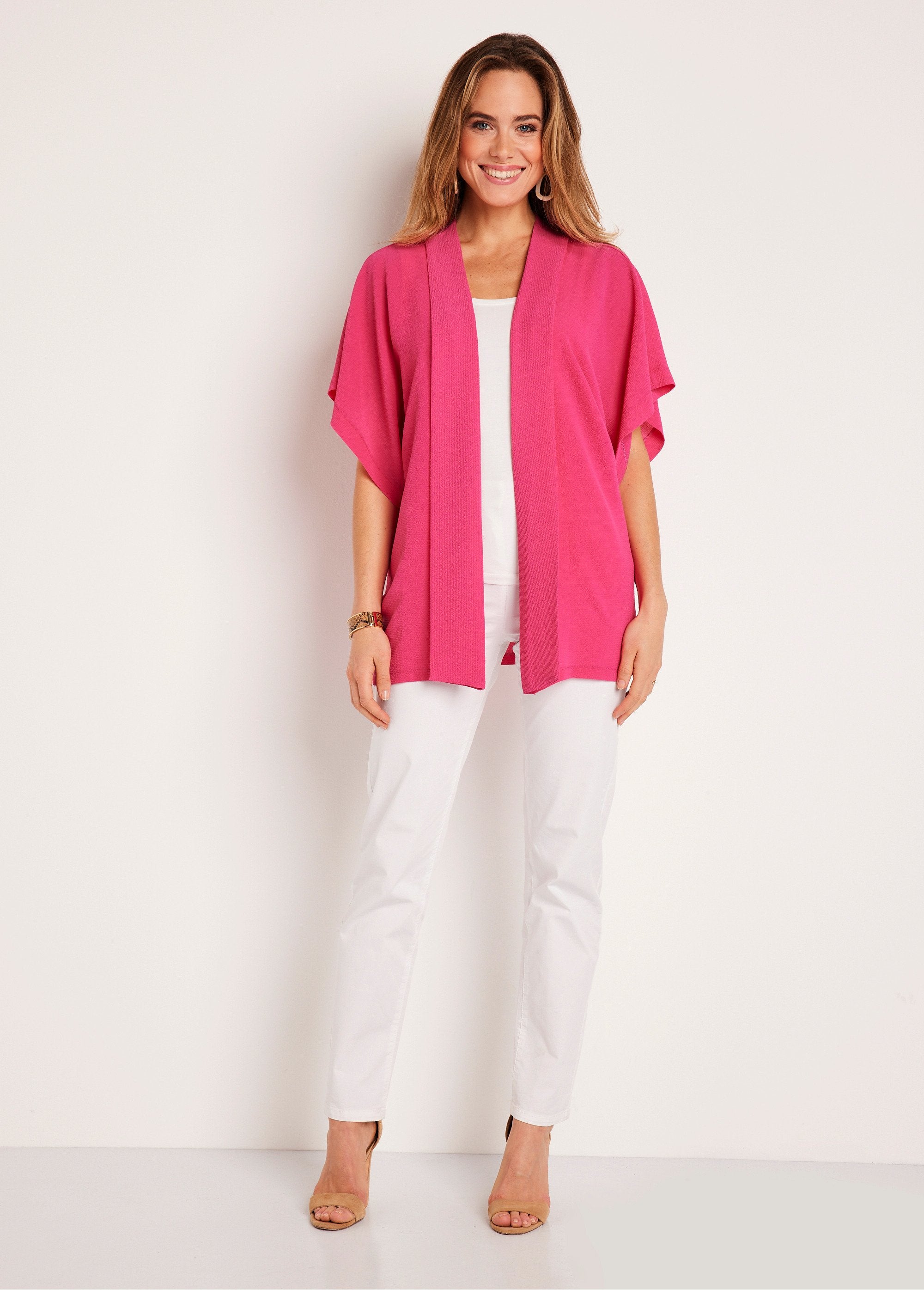 Giacca_lunga,_leggera_e_fluida_Fucsia_SF1_slim