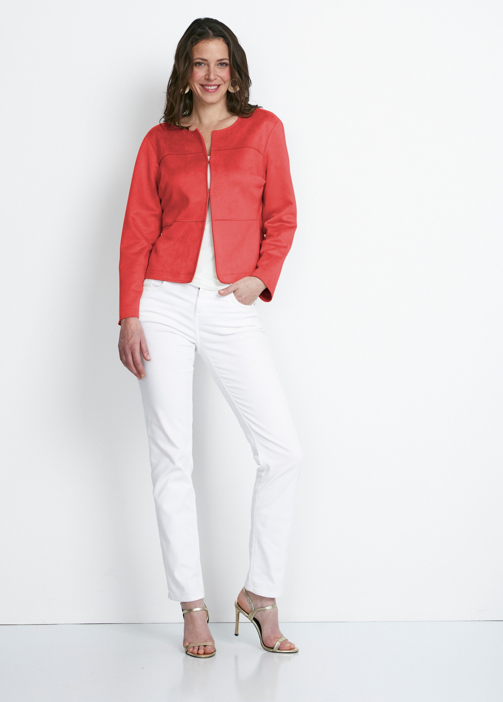 Giacca_senza_collo_in_pelle_scamosciata_Orange_SF1_slim