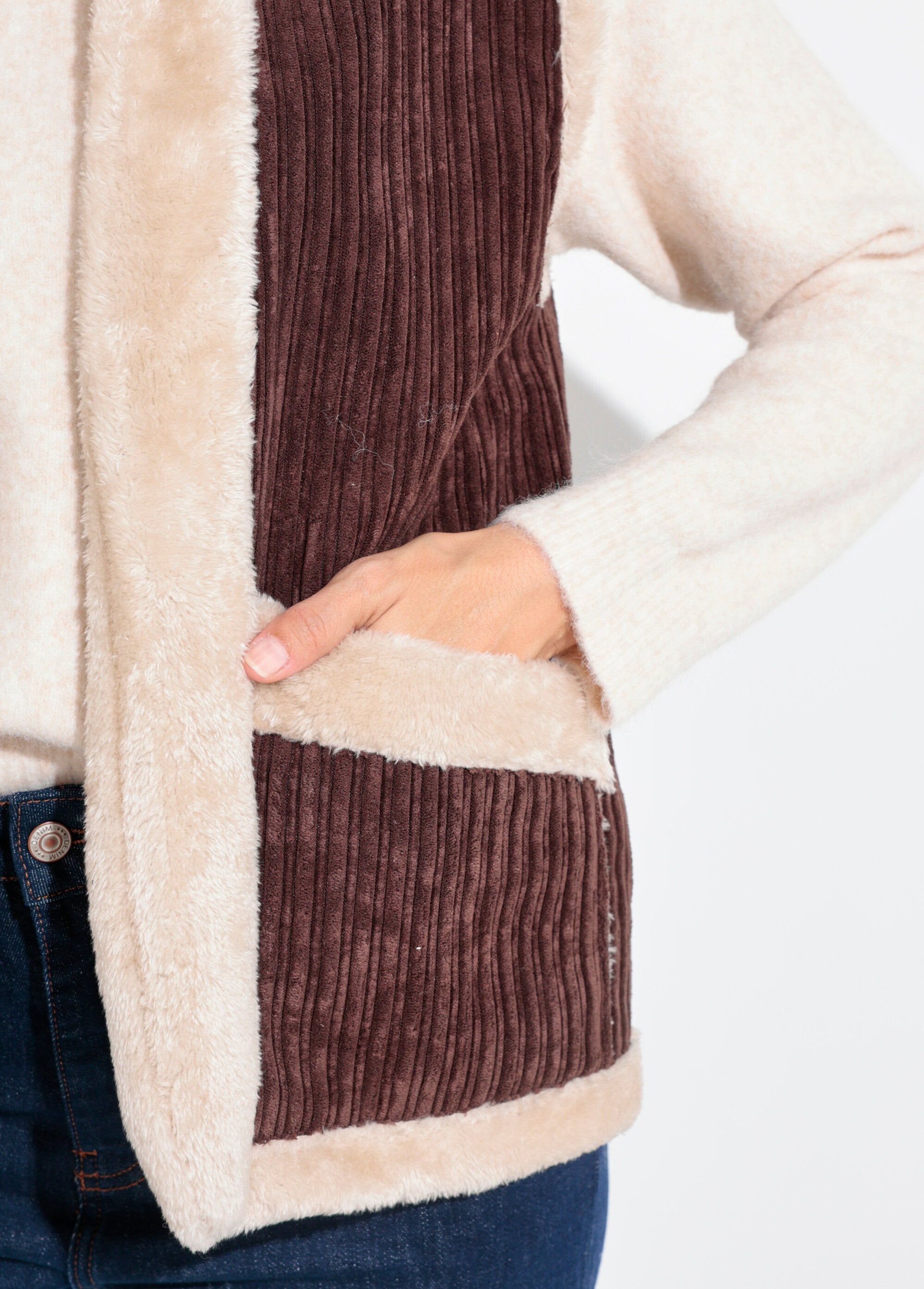 Giacca_senza_maniche_in_velluto_e_pelliccia_Marron_DE2_slim