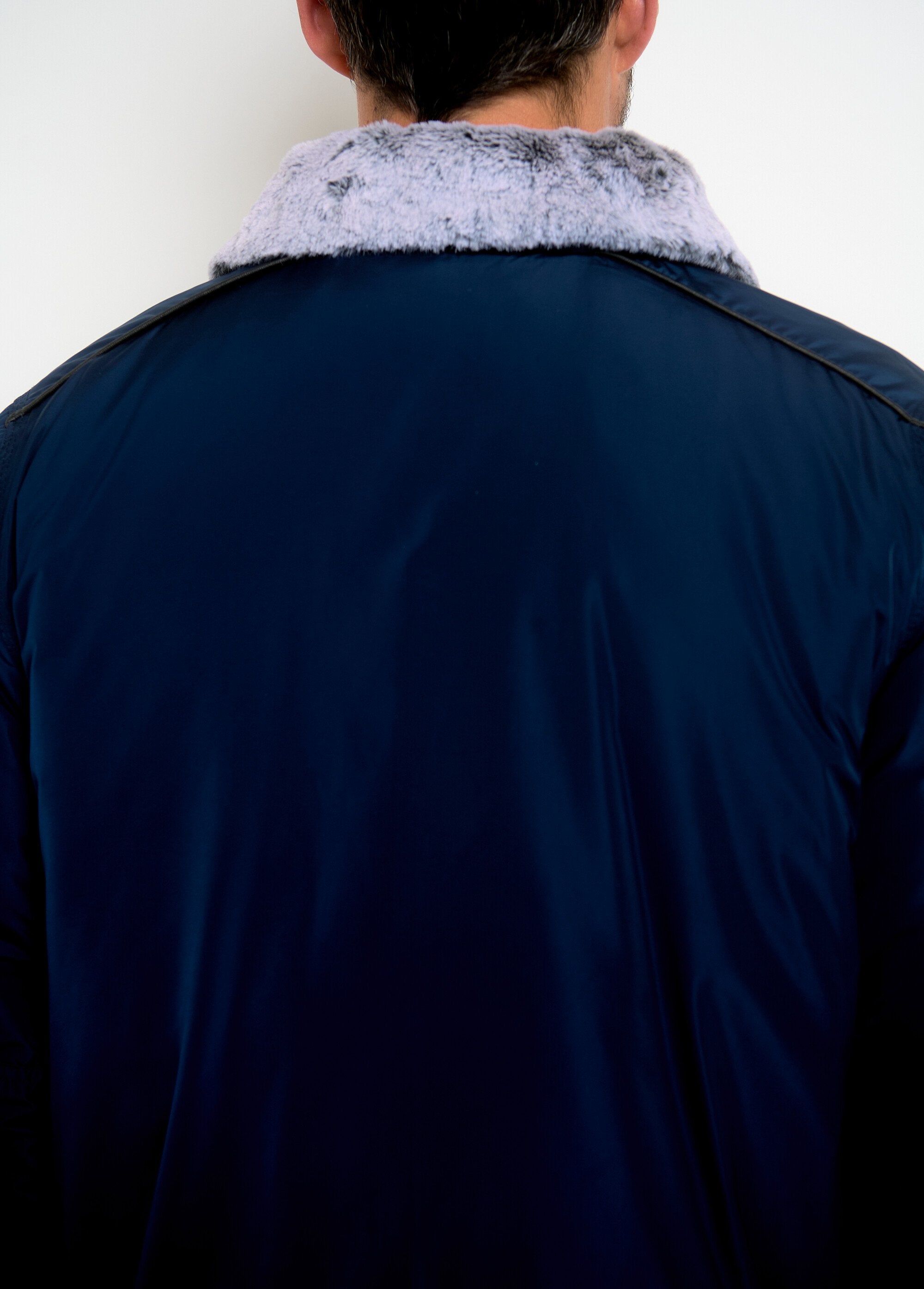 Giacca_stile_aviatore_con_collo_alto_foderato_Bleu_DO2_slim