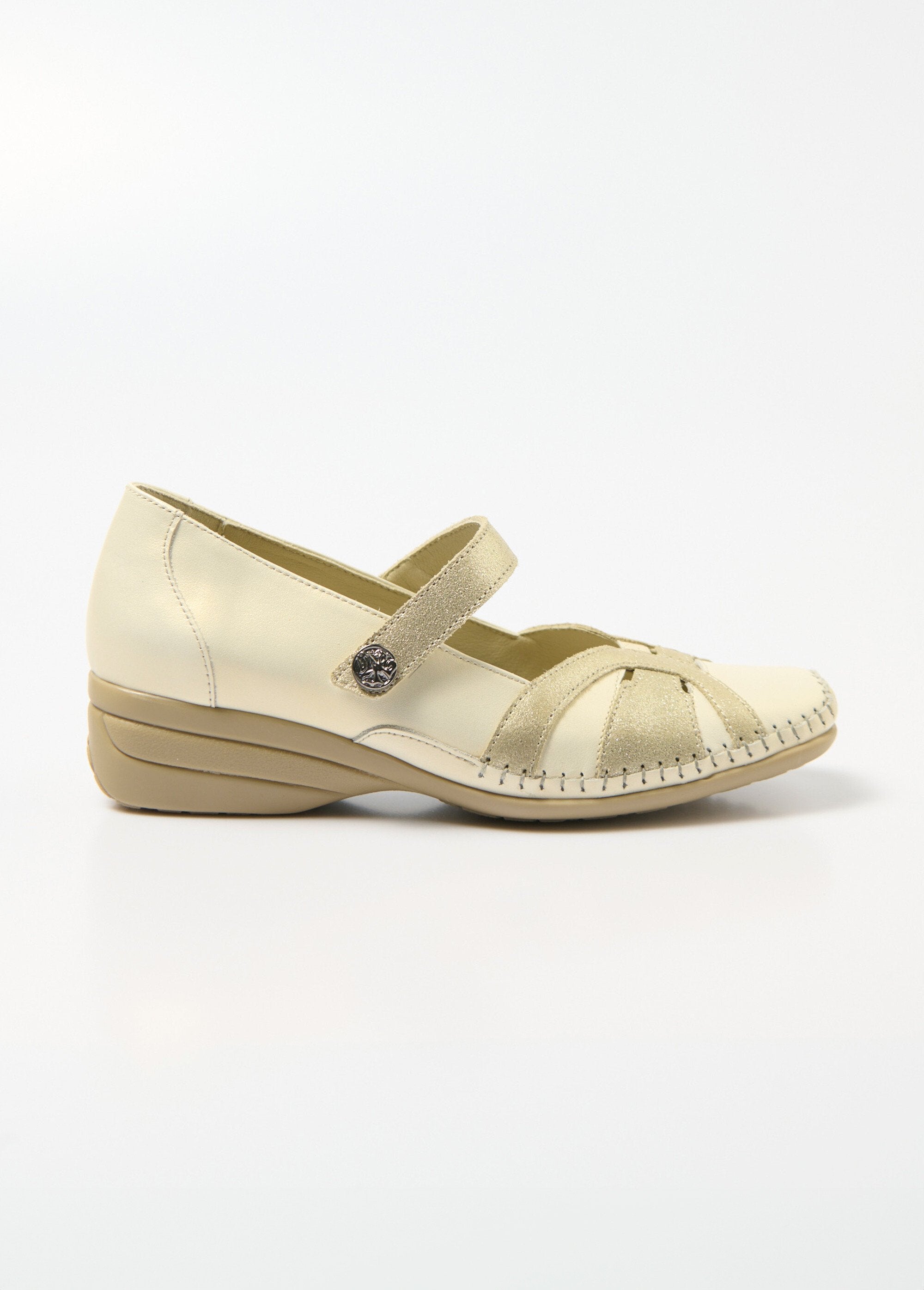 Ballerines_largeur_confort_cuir_scratchées_Beige_dore_DR1_slim