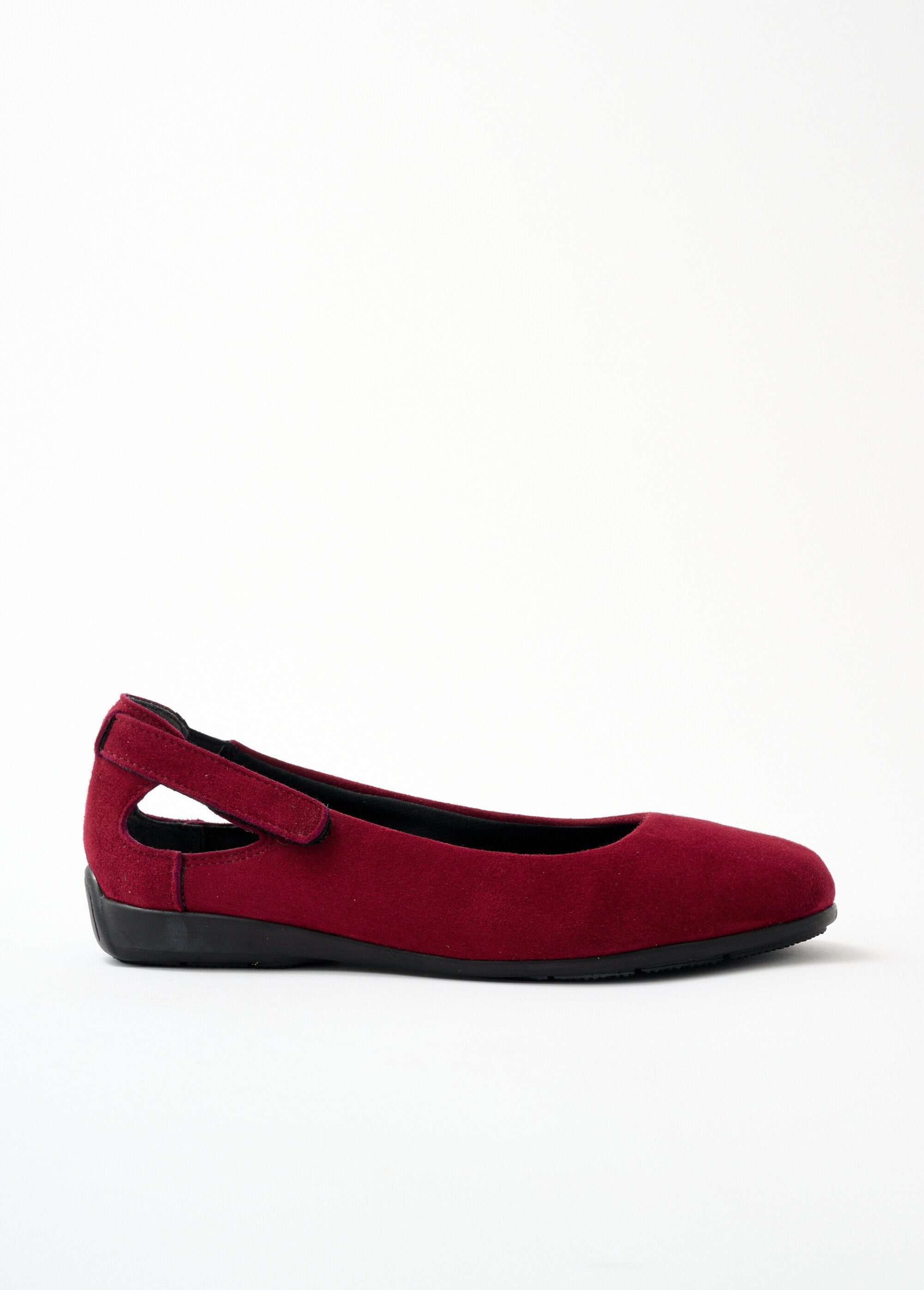 Ballerine_di_larghezza_comfort_in_pelle_scamosciata_Bordeaux_DR1_slim