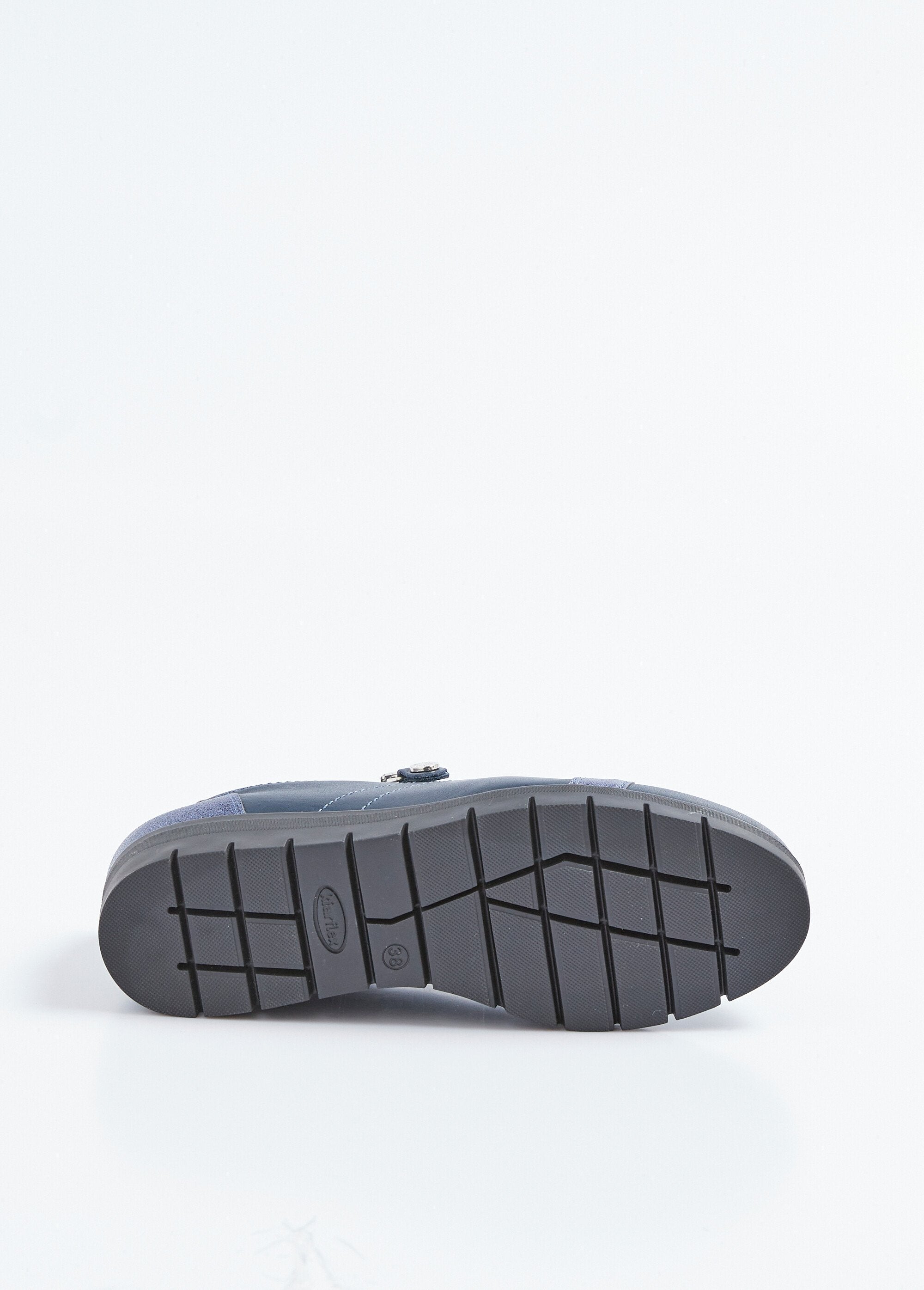 Scarpe_da_ginnastica_stringate_a_due_materiali_di_larghezza_confortevole_con_chiusura_a_zip_Bleu_UN1_slim