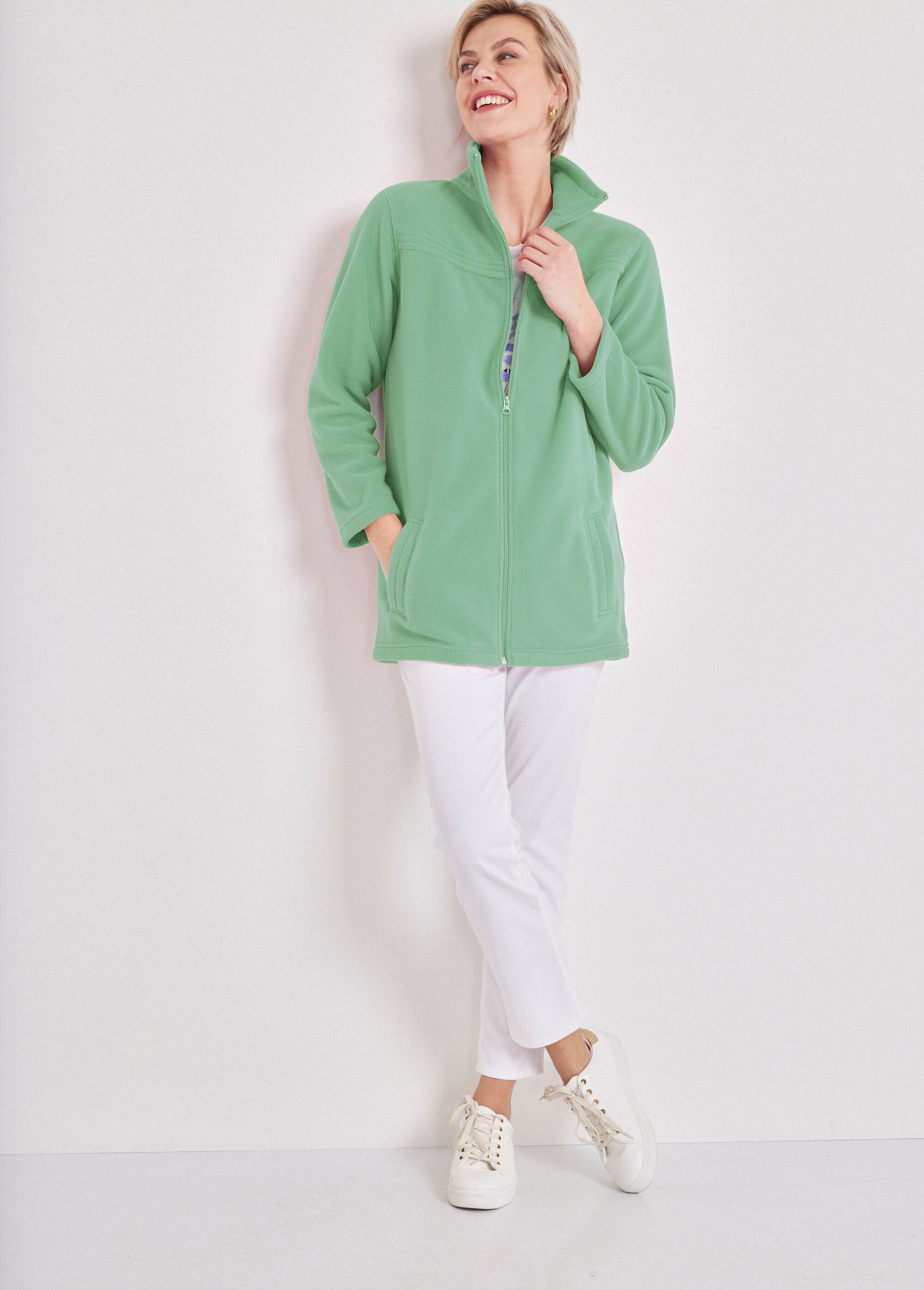 Giacca_in_pile_a_maniche_lunghe_con_zip_Verde_mandorla_SF1_slim