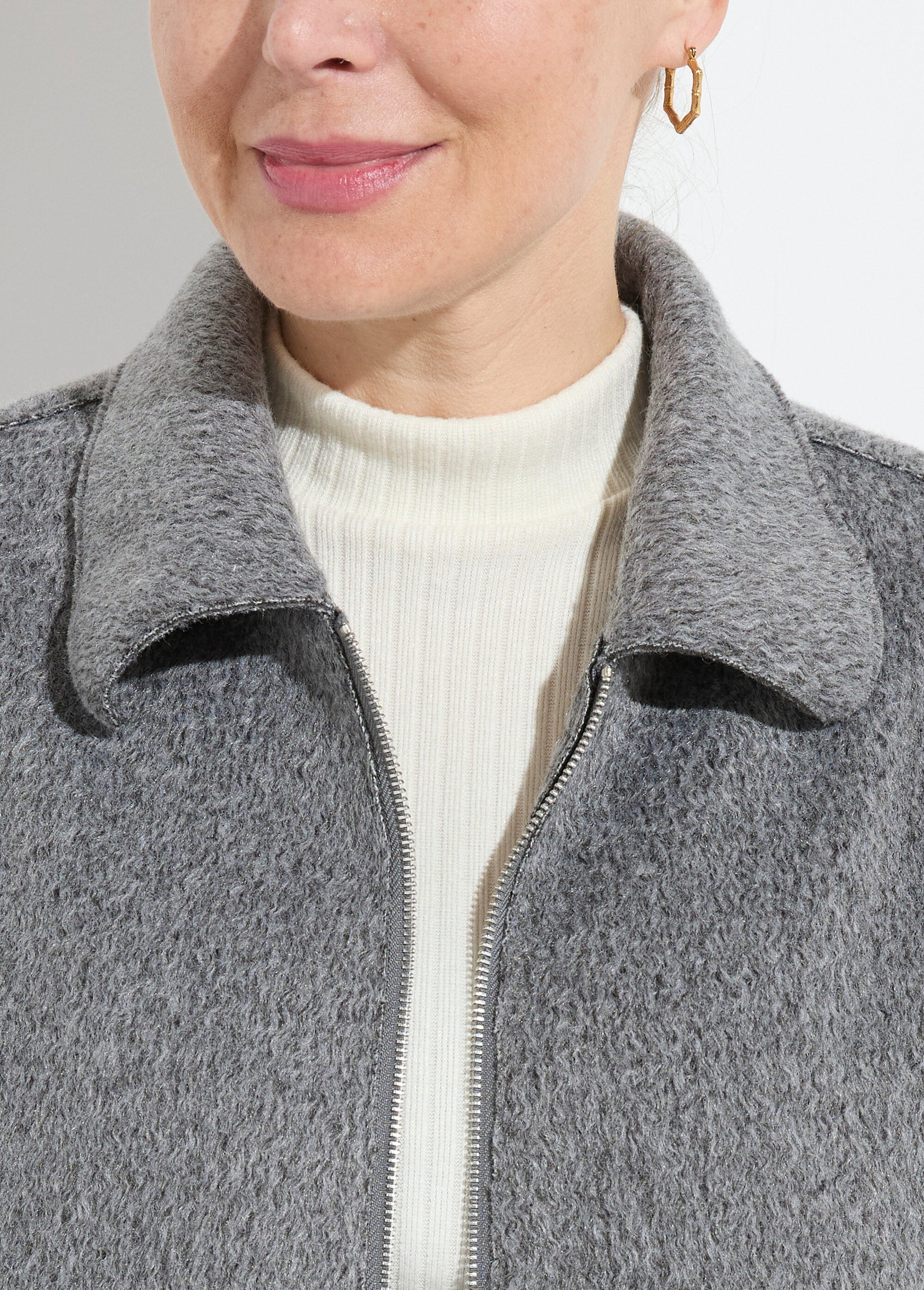 Giacca_con_zip_in_tessuto_bouclette_tinta_unita_Gris_DE1_slim