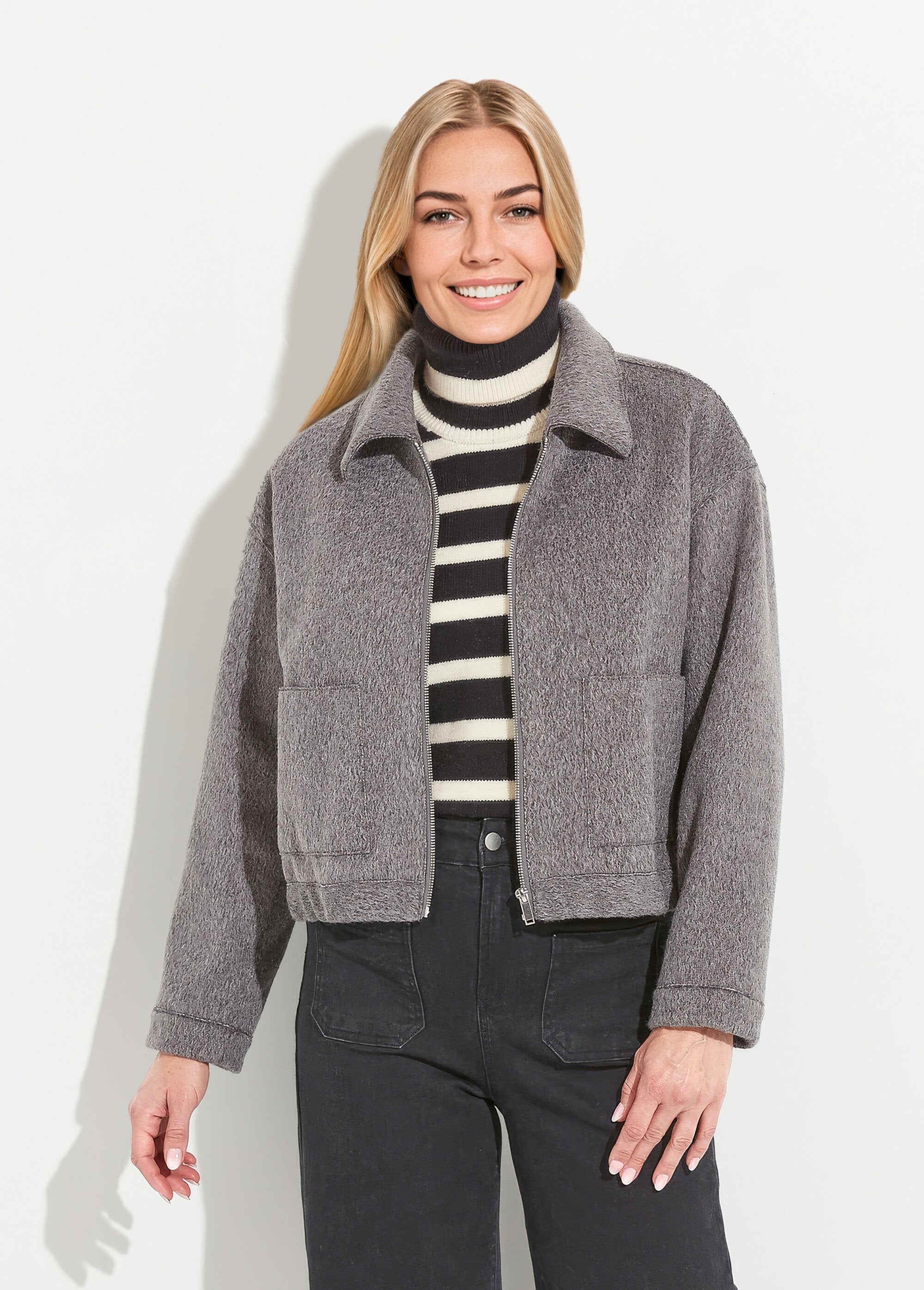 Giacca_con_zip_in_tessuto_bouclette_tinta_unita_Gris_FA1_slim