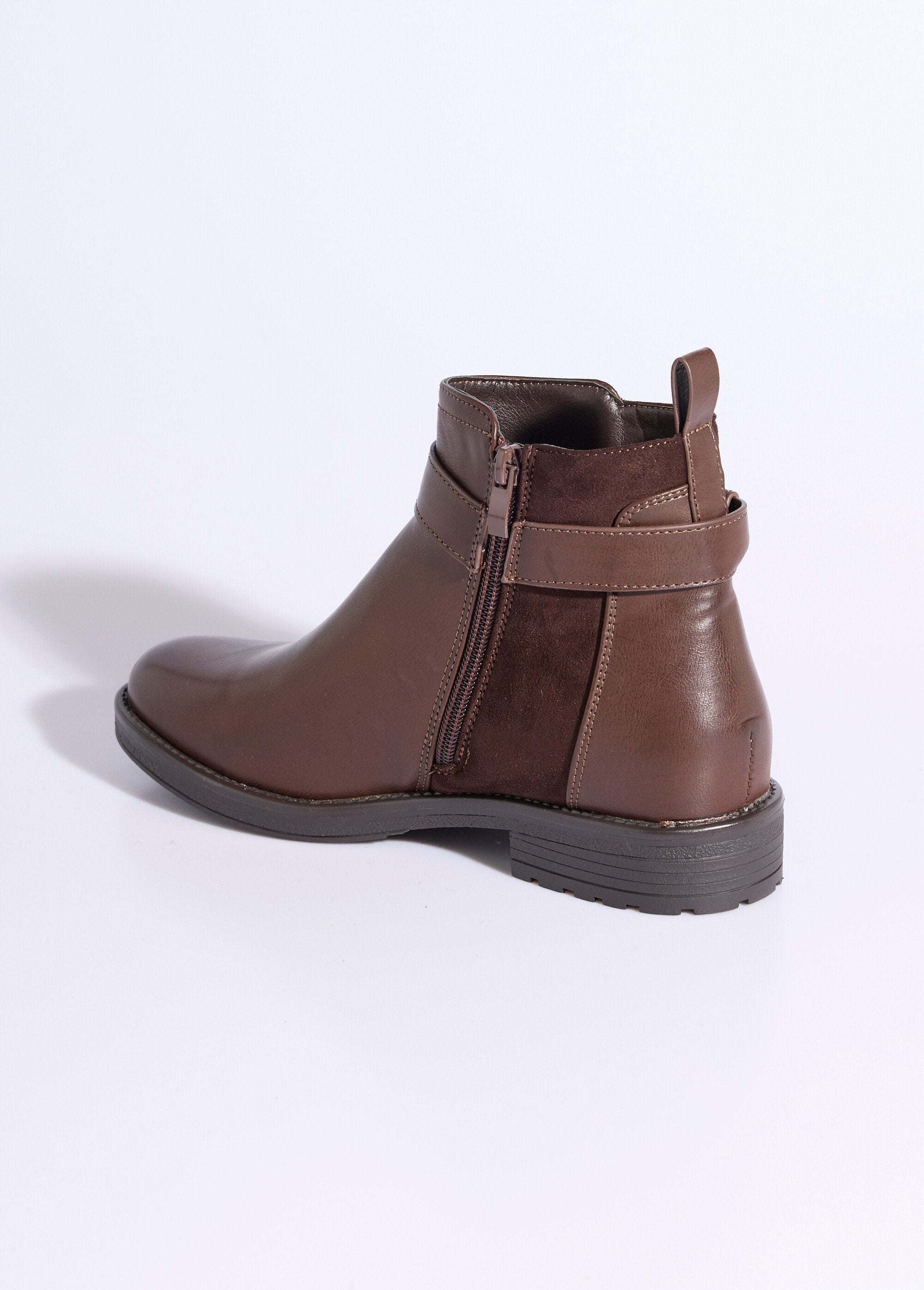 Stivali_in_bi-materiale_con_cinturino_alla_caviglia_Marron_DO1_slim