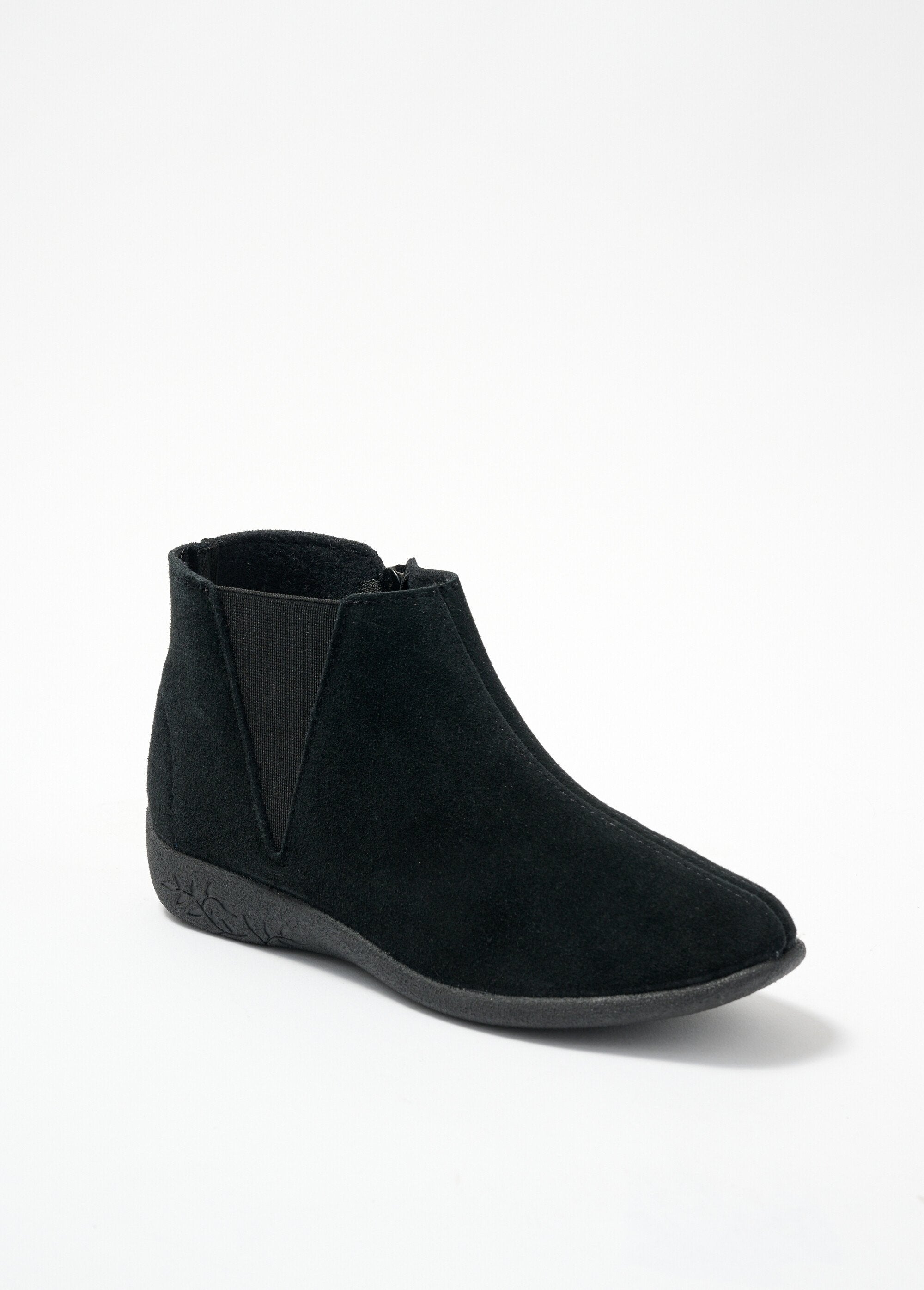 Boots_largeur_confort_zippées_élastiquées_cuir_Noir_FA1_slim