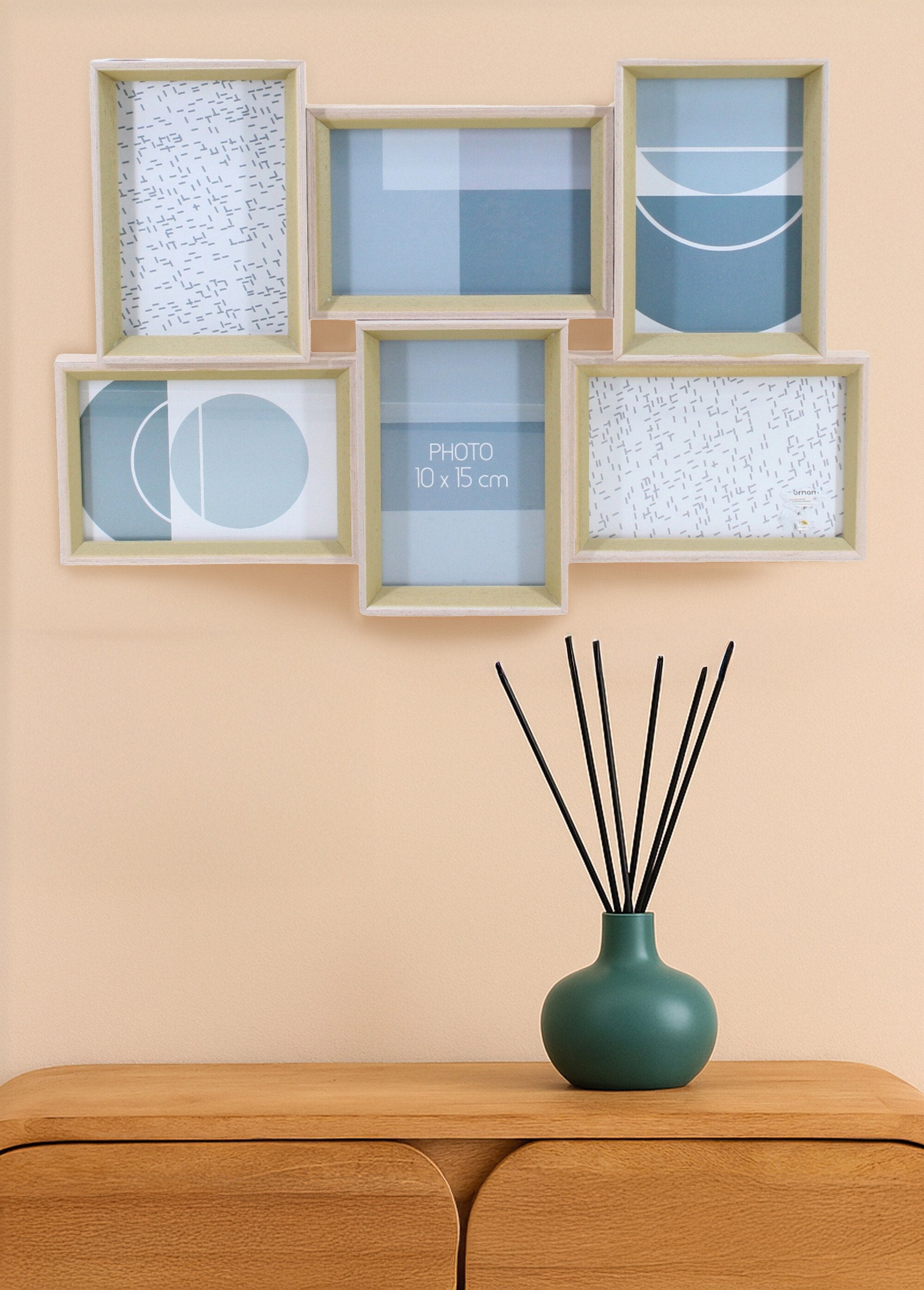 Cornice_per_6_immagini,_legno_chiaro_Naturel_SF1_slim