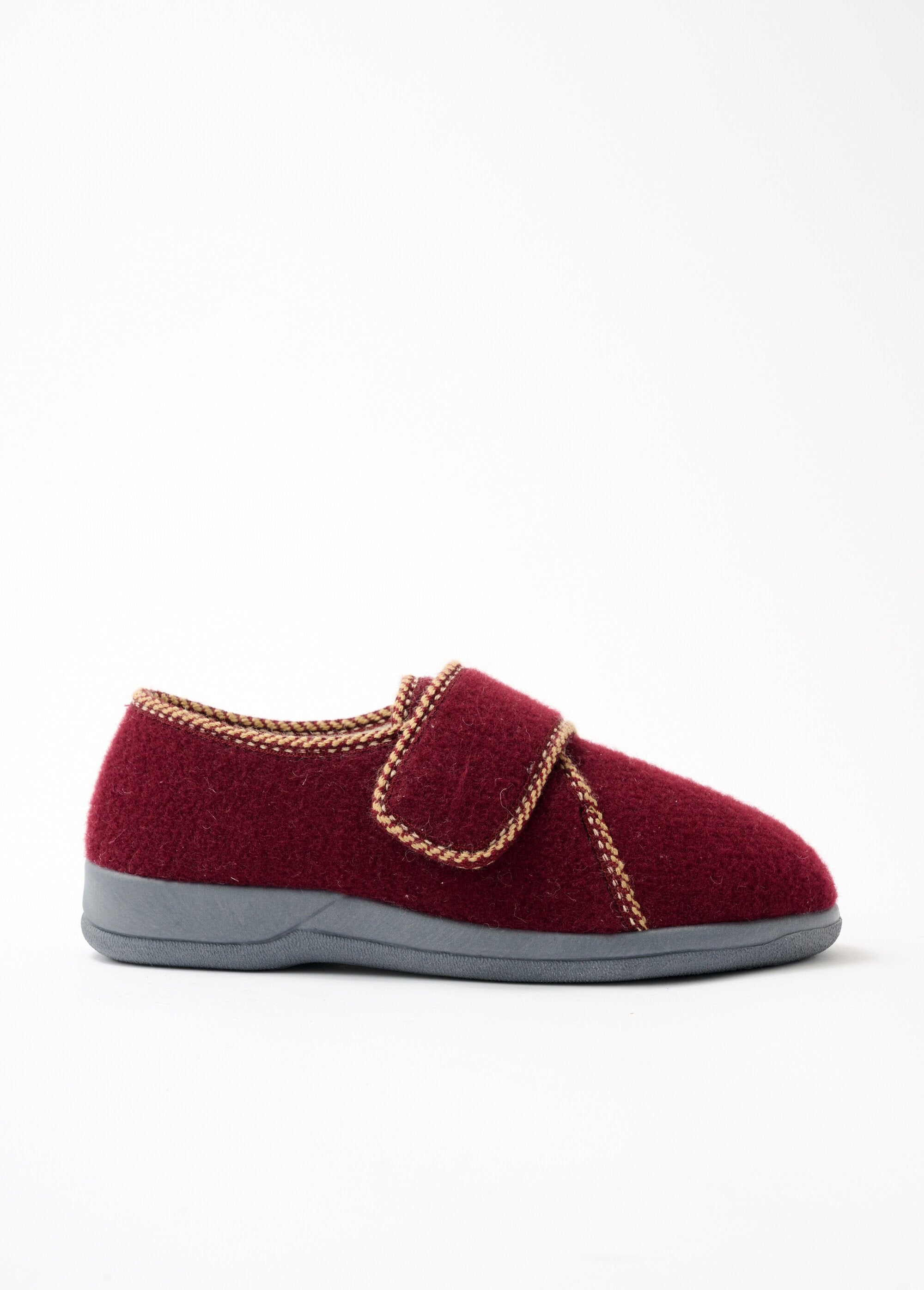 Pantofole_larghe_e_confortevoli,_foderate_in_velcro_Bordeaux_DR1_slim